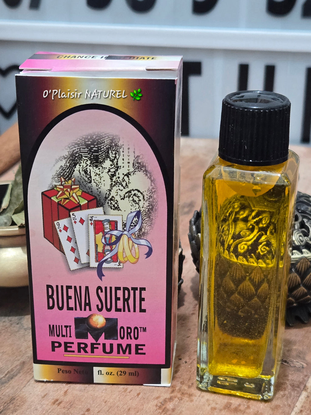 🍀✨ Parfum Spirituel Buena Suerte – Multi Oro