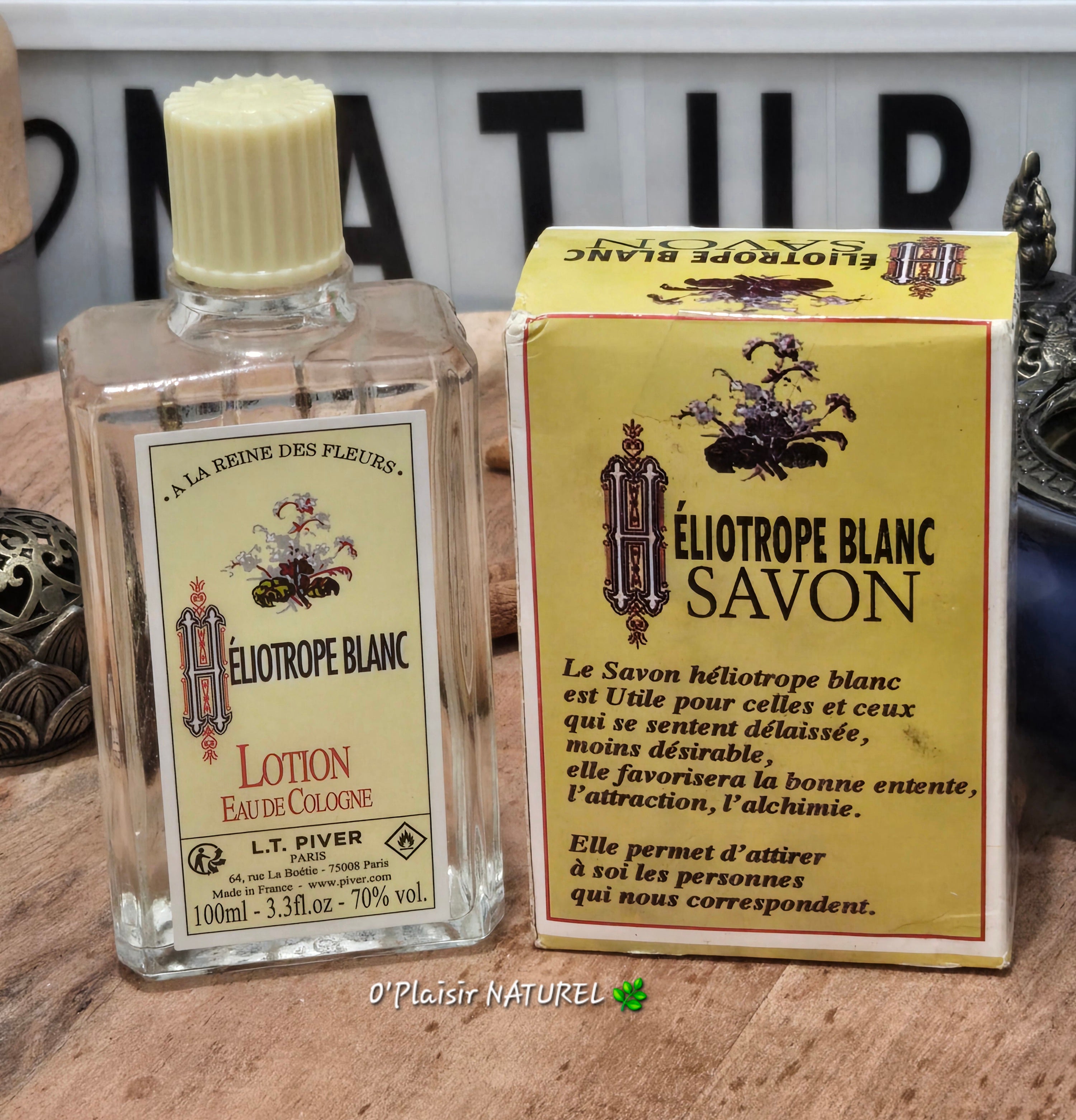 🌼✨ Kit Héliotrope Blanc – Savon & Eau de Cologne