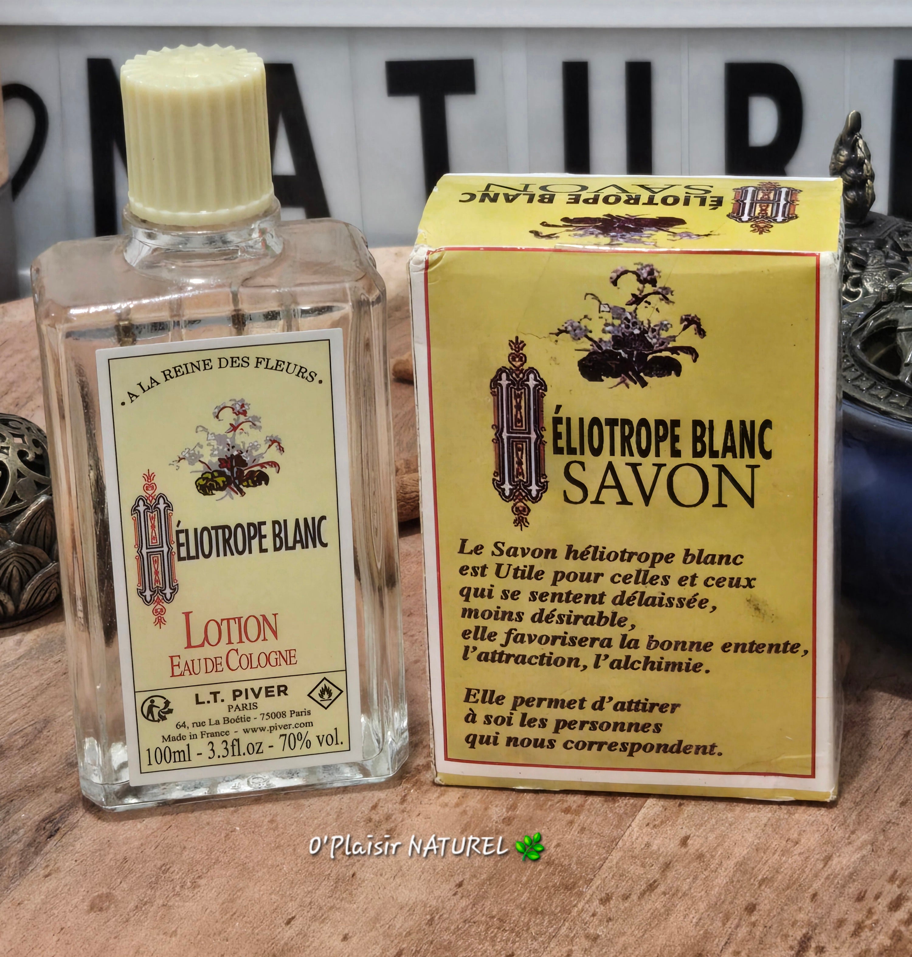 🌼✨ Kit Héliotrope Blanc – Savon & Eau de Cologne