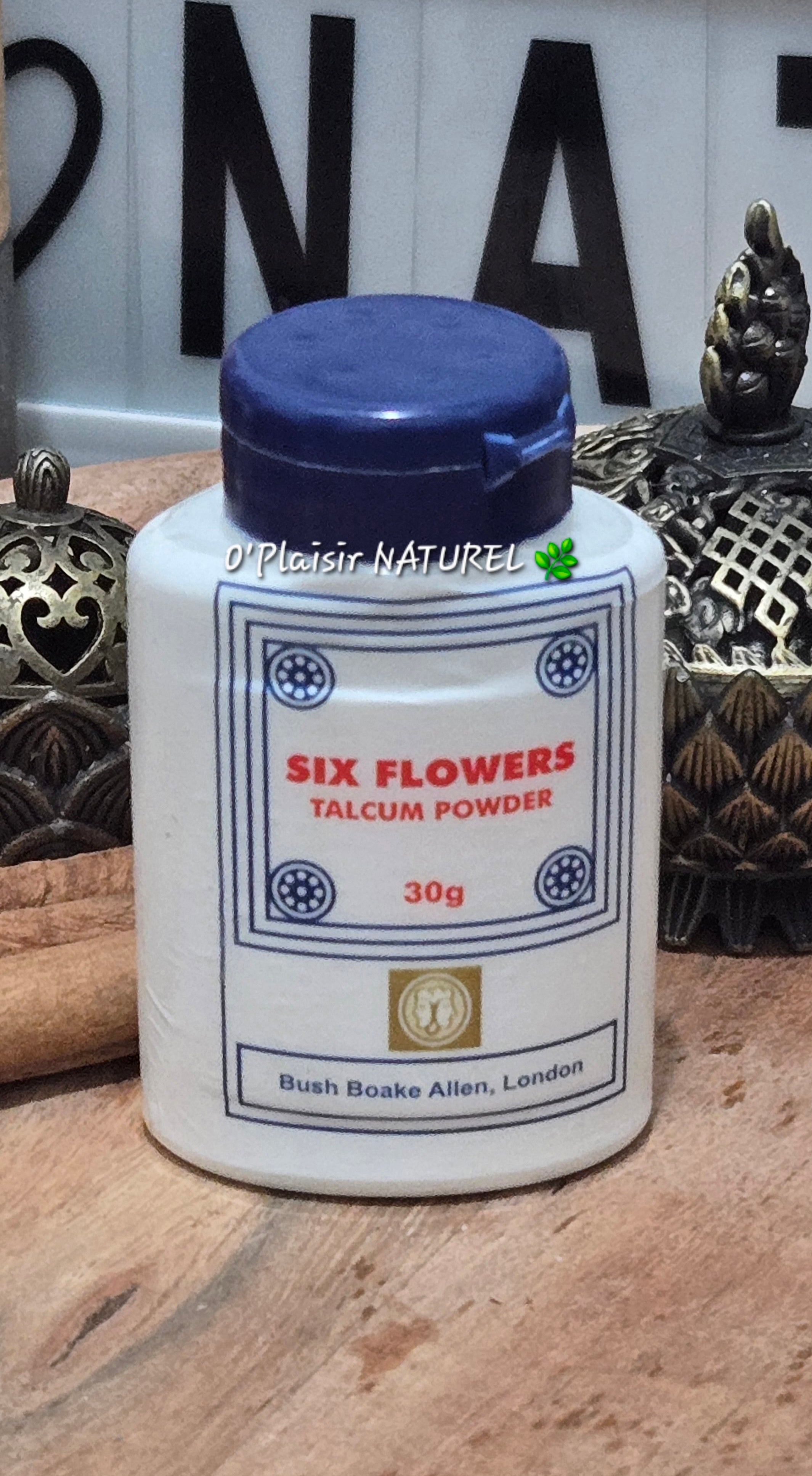 ✨ Talc Spirituel Six Flowers – Attirance, Chance et Protection