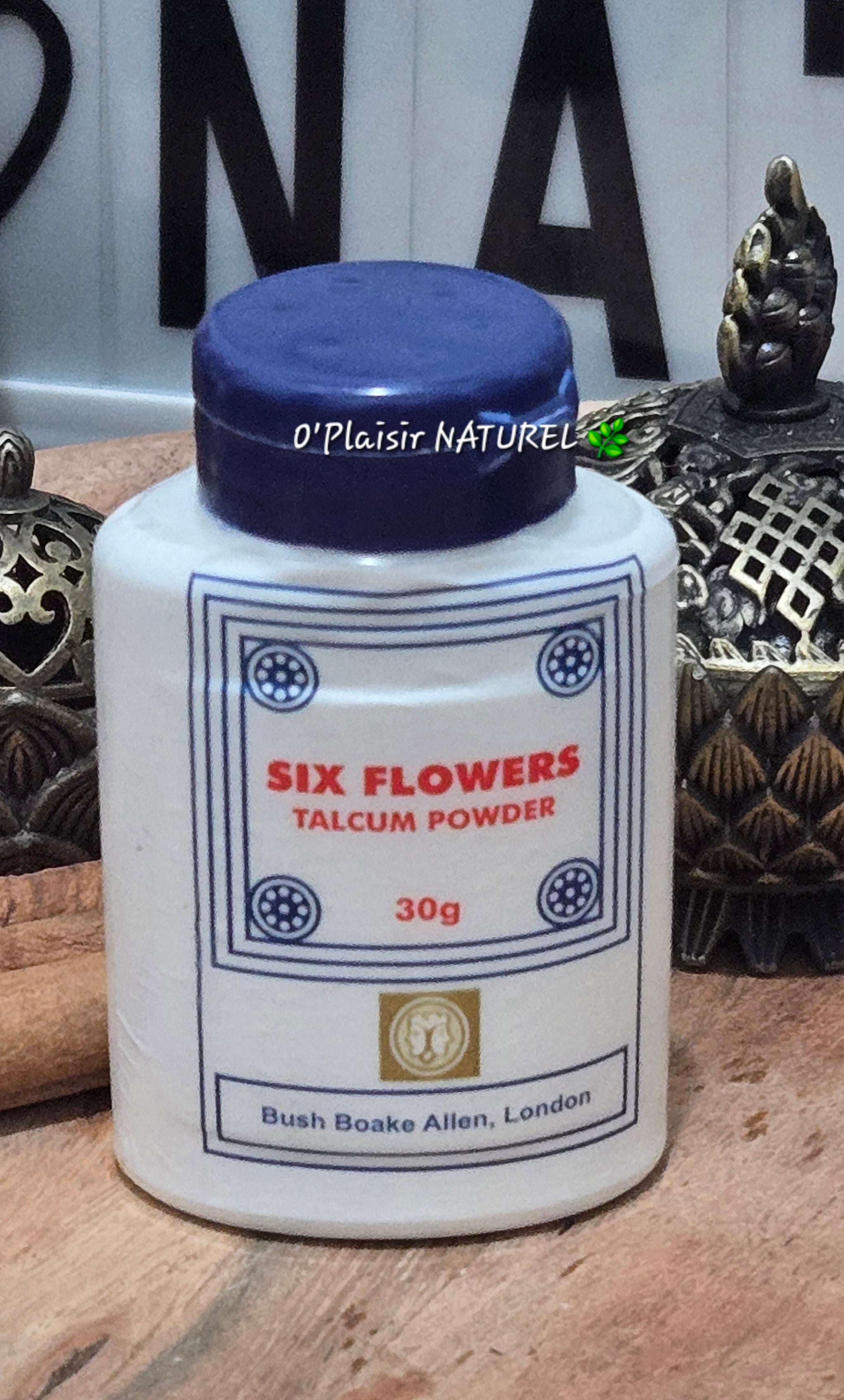 ✨ Talc Spirituel Six Flowers – Attirance, Chance et Protection