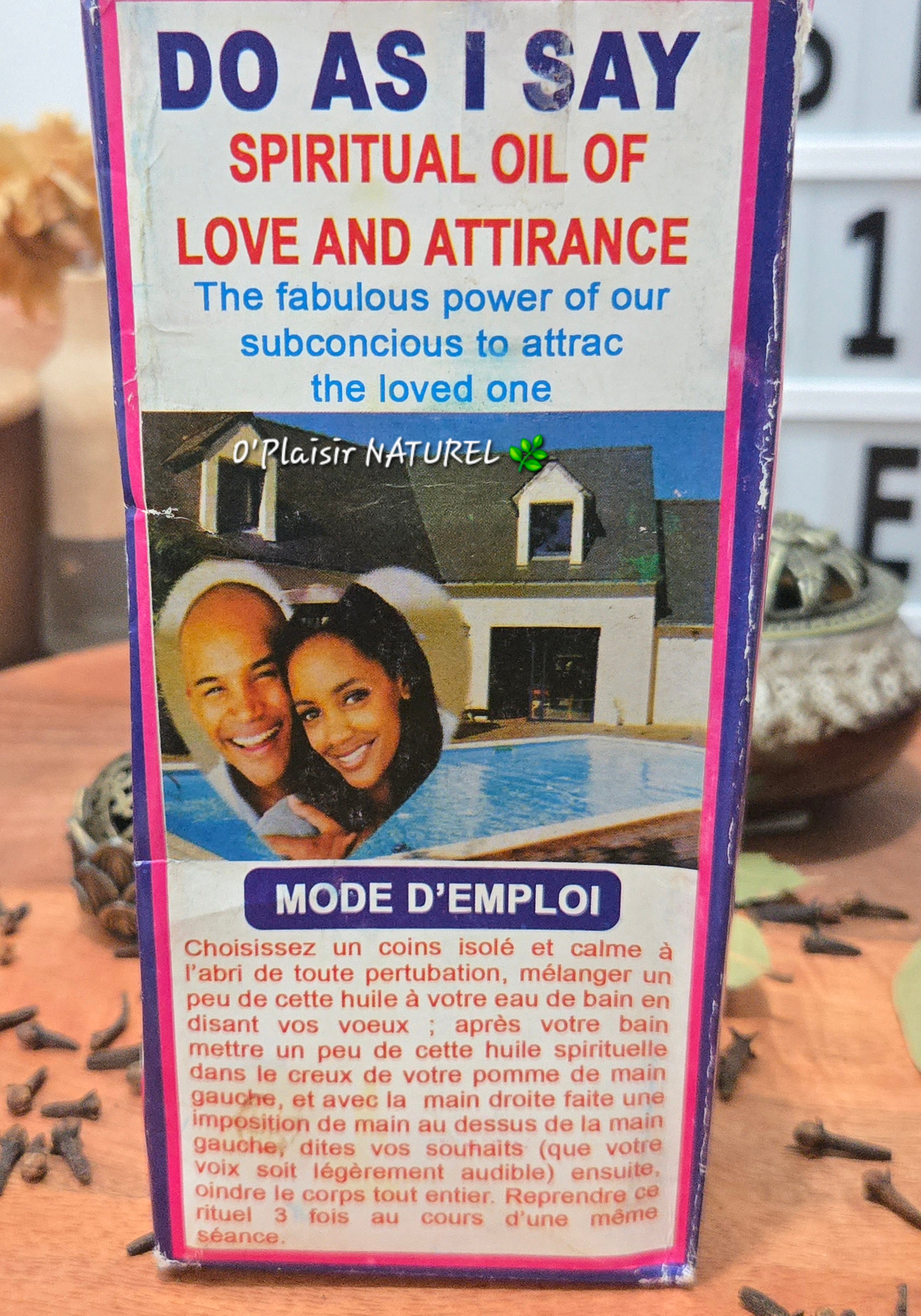 ✨ Huile Spirituelle Fais Ce Que Je Dis.                               Amour • Attirance • Influence