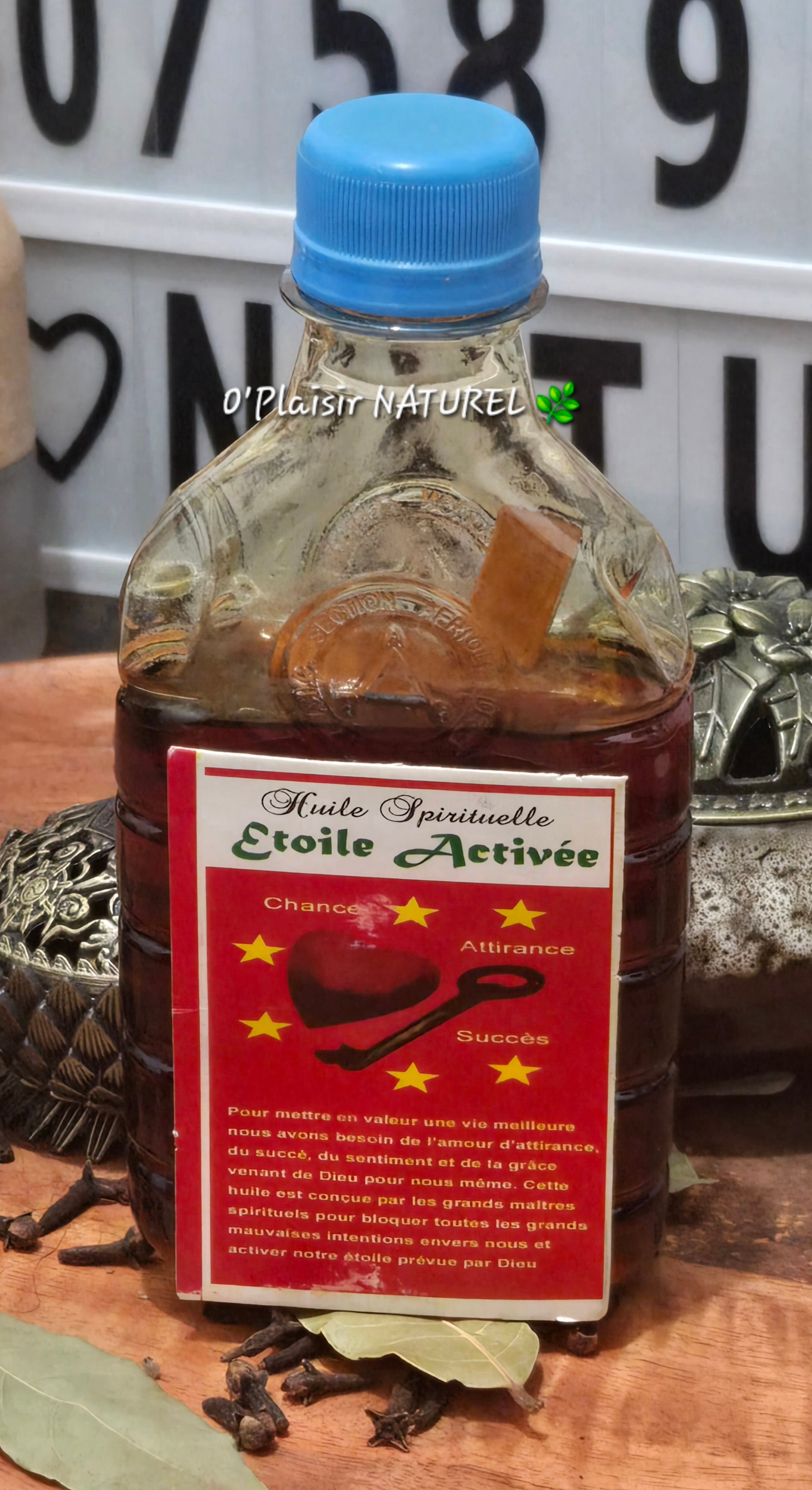 ✨ Huile Spirituelle Étoile Activée.                           Chance • Attirance • Succès