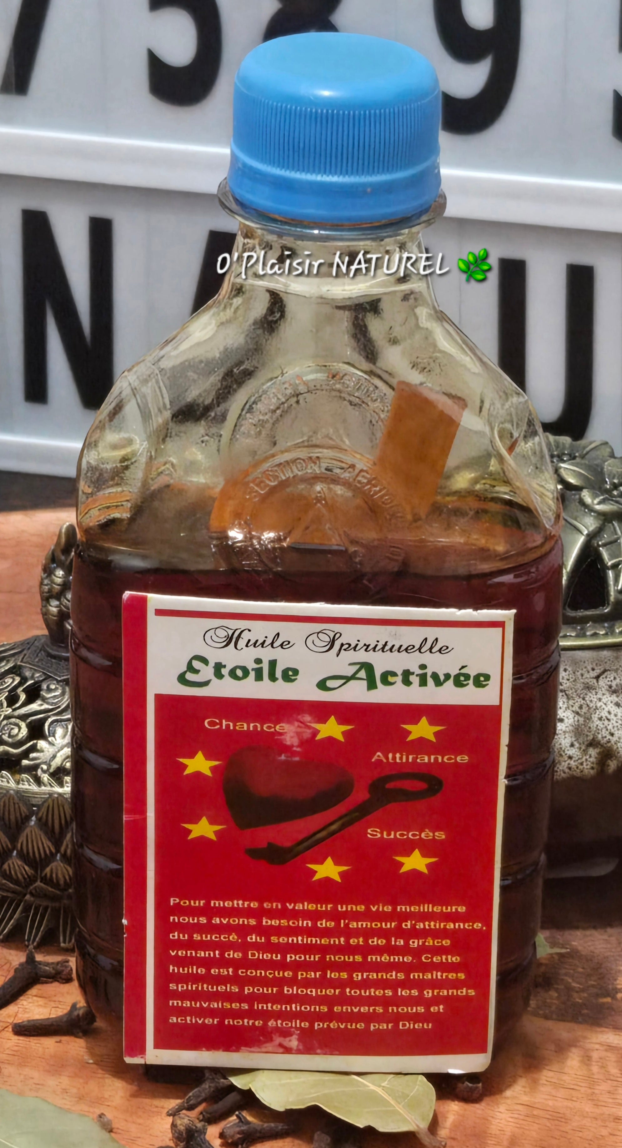 ✨ Huile Spirituelle Étoile Activée.                           Chance • Attirance • Succès