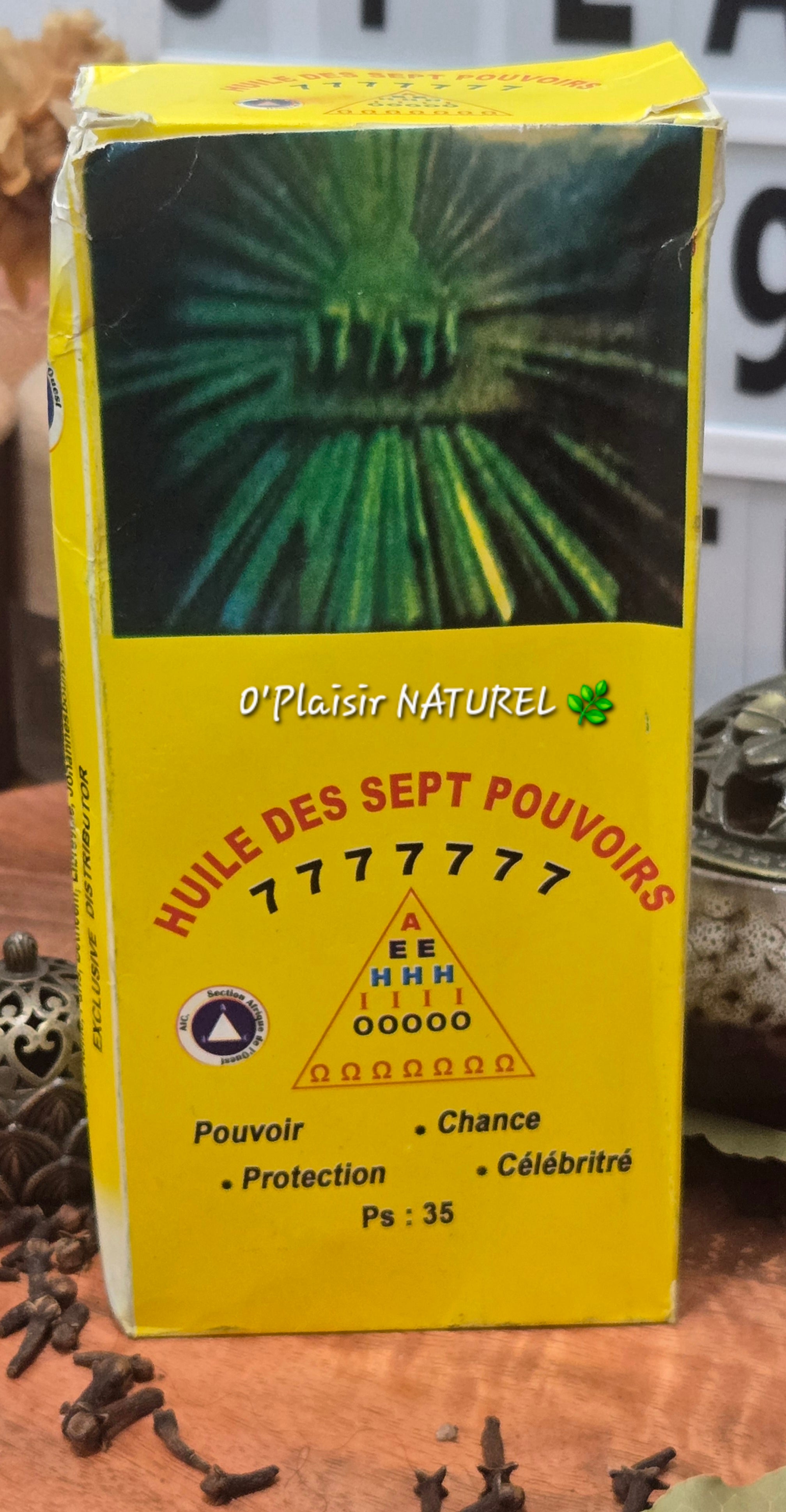 ✨ Huile des Sept Pouvoirs 777
Protection • Chance • Puissance