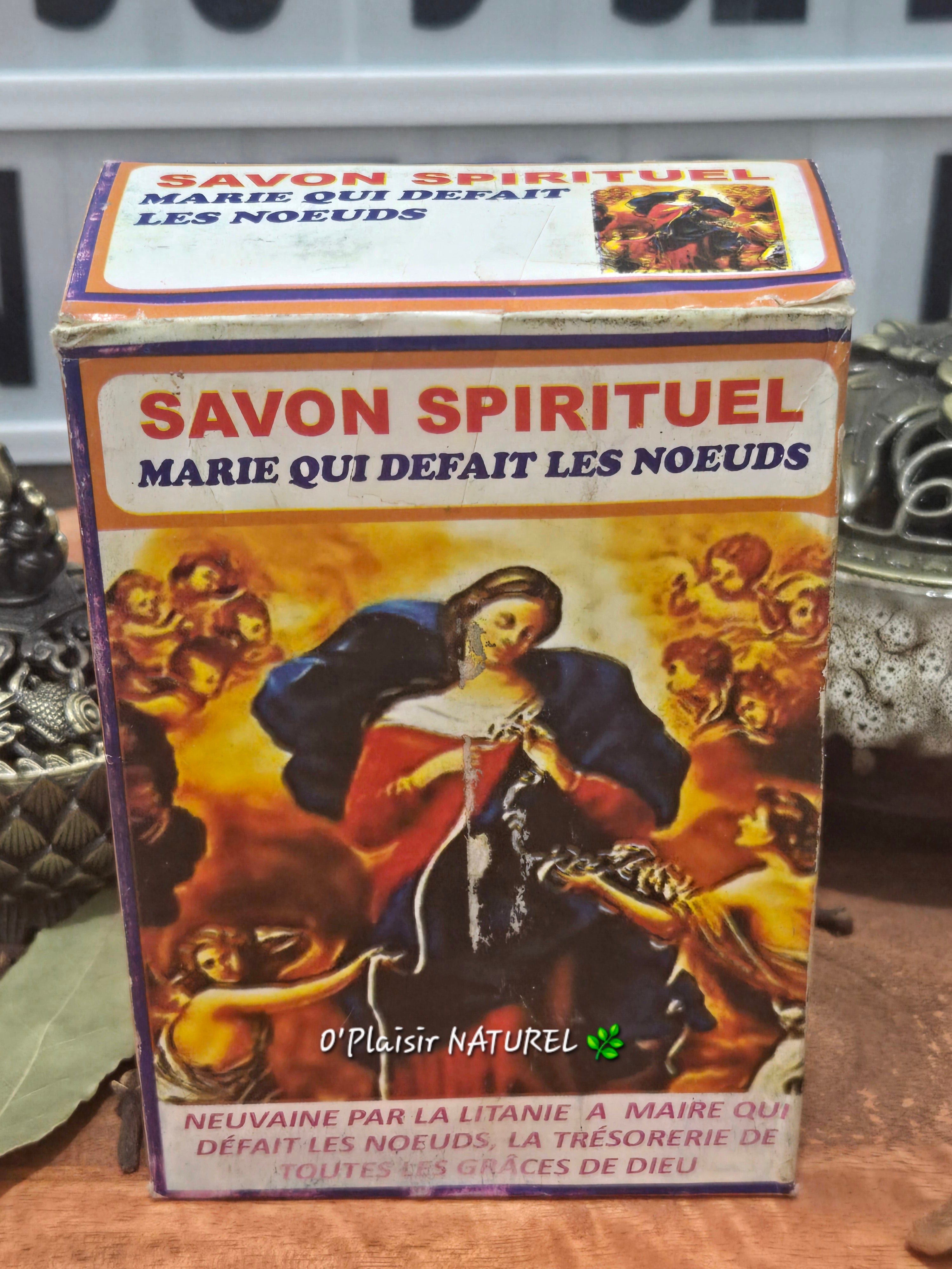 ✨ Savon Spirituel Marie qui Défait les Nœuds + Parfum Rituel
Déblocage • Libération • Protection