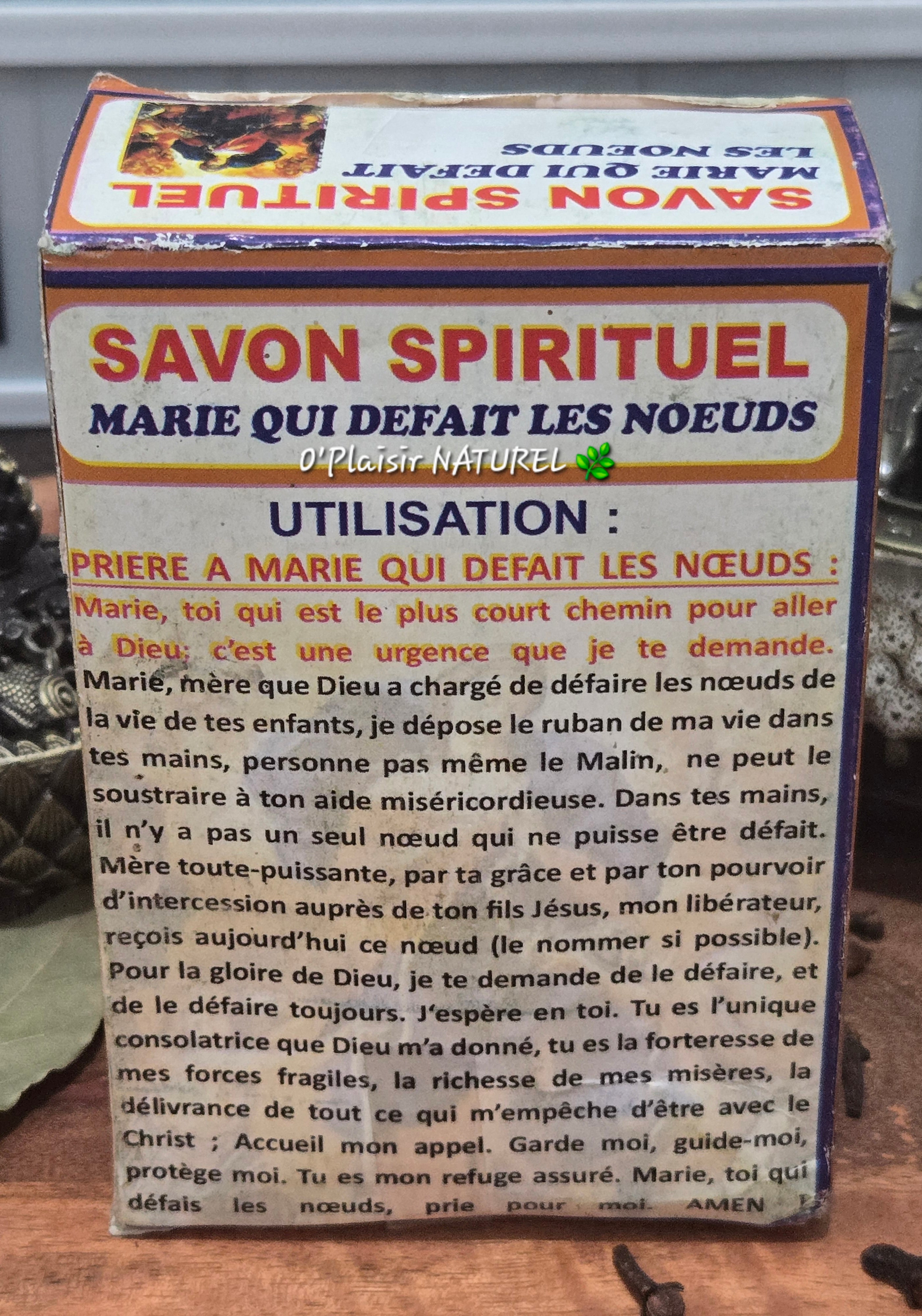 ✨ Savon Spirituel Marie qui Défait les Nœuds + Parfum Rituel
Déblocage • Libération • Protection