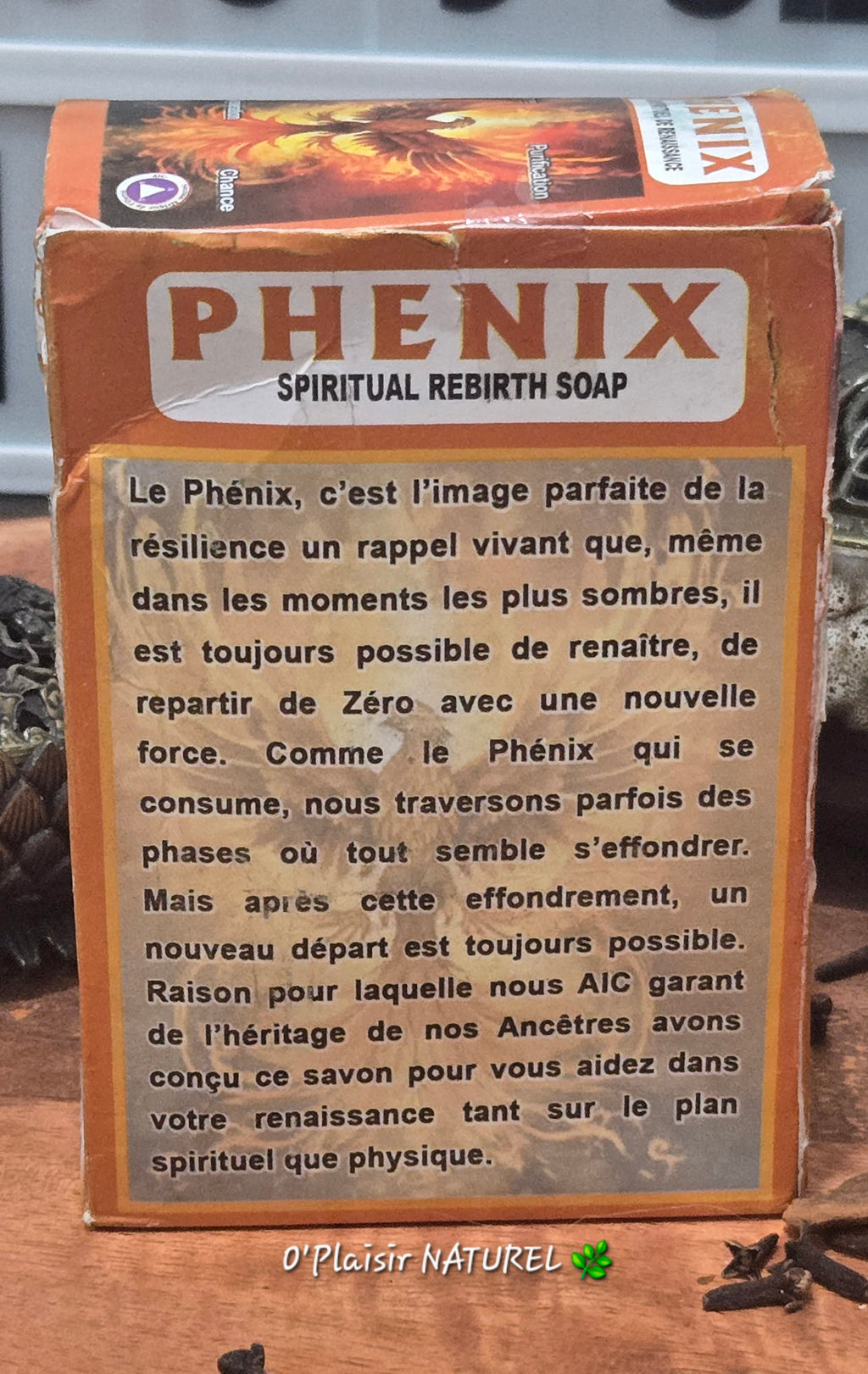 🔥 Savon Spirituel PHENIX + Parfum Rituel
Renaissance • Purification • Chance
