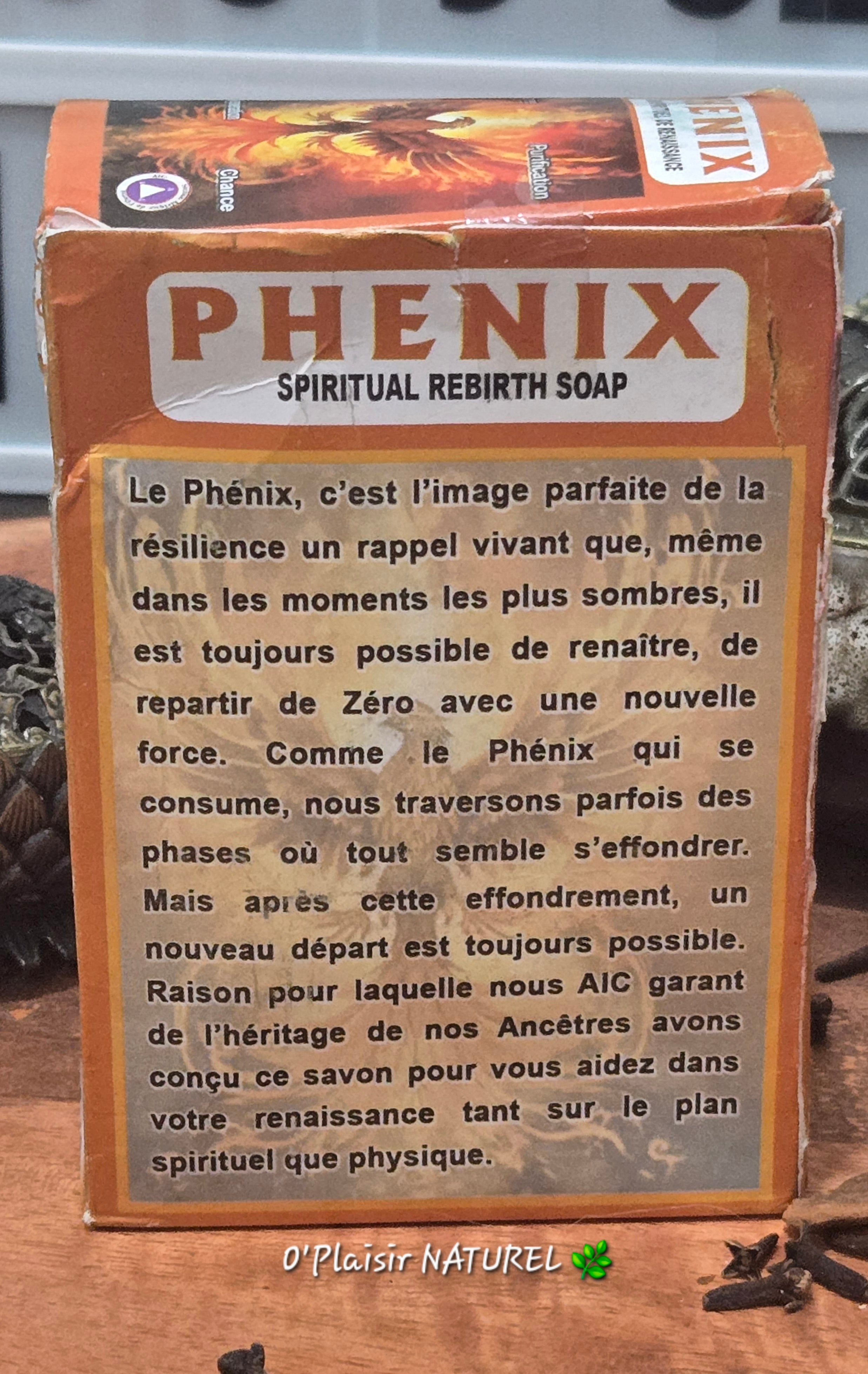 🔥 Savon Spirituel PHENIX + Parfum Rituel
Renaissance • Purification • Chance