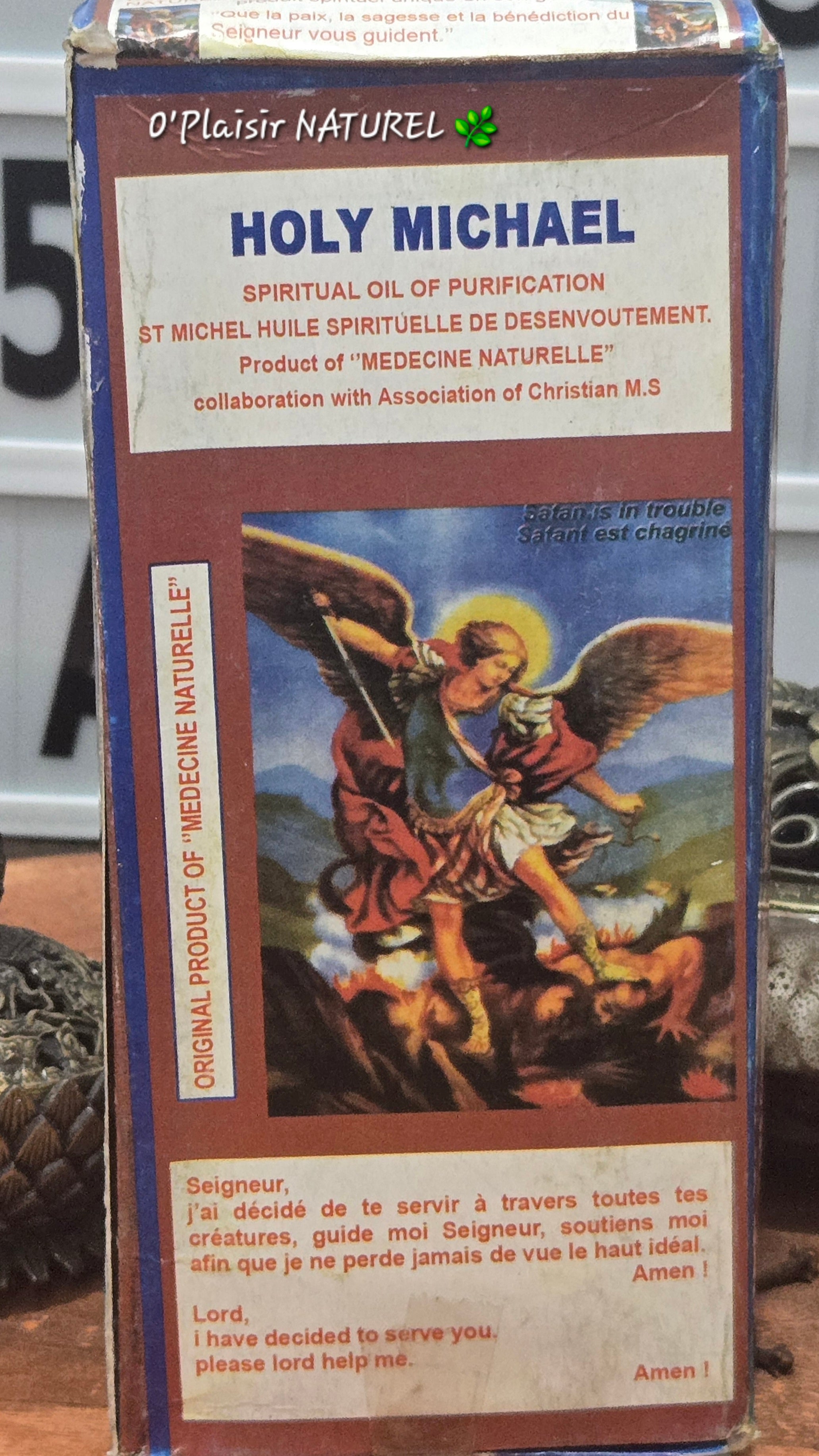 ✨ Huile Spirituelle Saint Michel
Protection • Désenvoûtement • Victoire