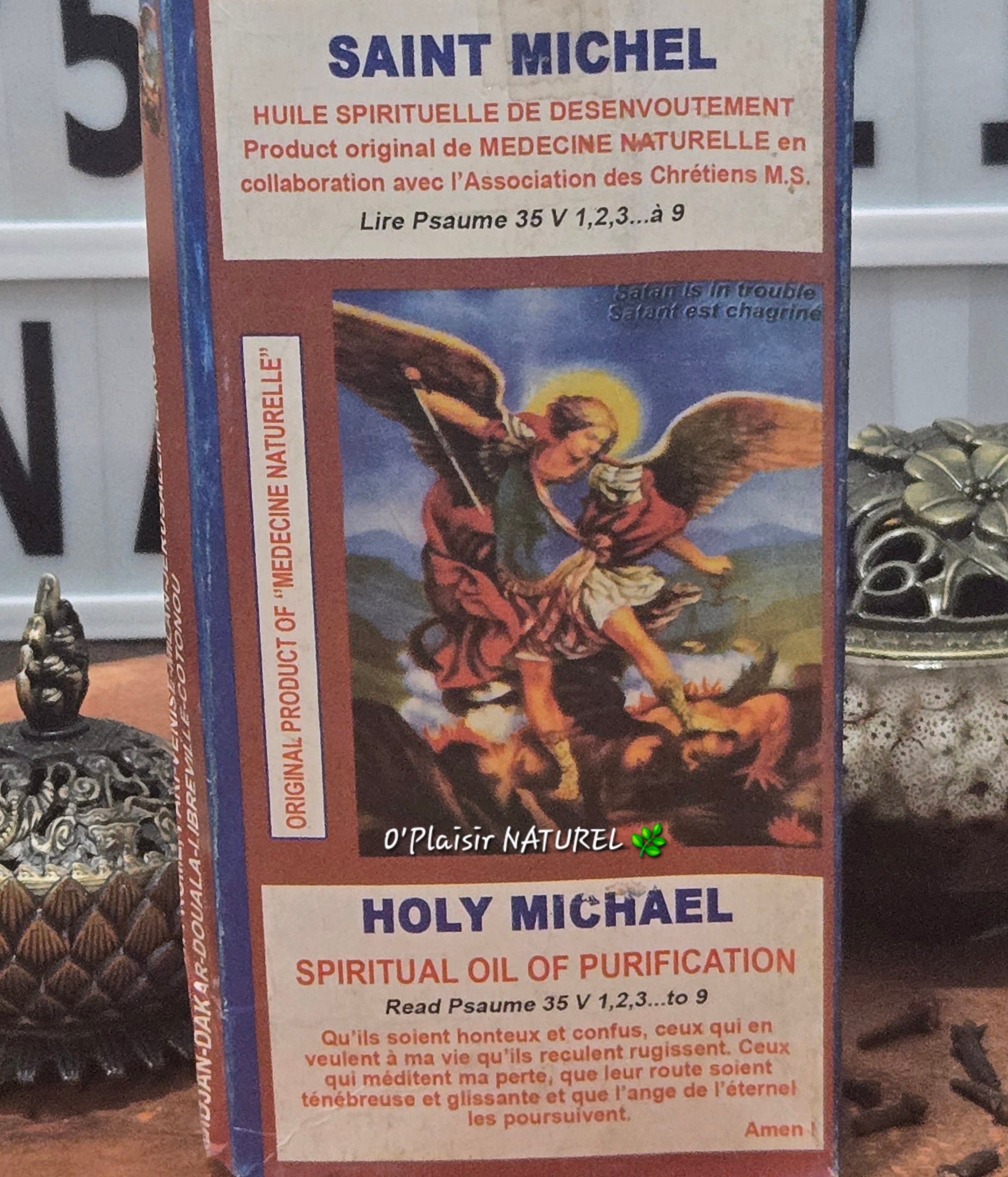 ✨ Huile Spirituelle Saint Michel
Protection • Désenvoûtement • Victoire