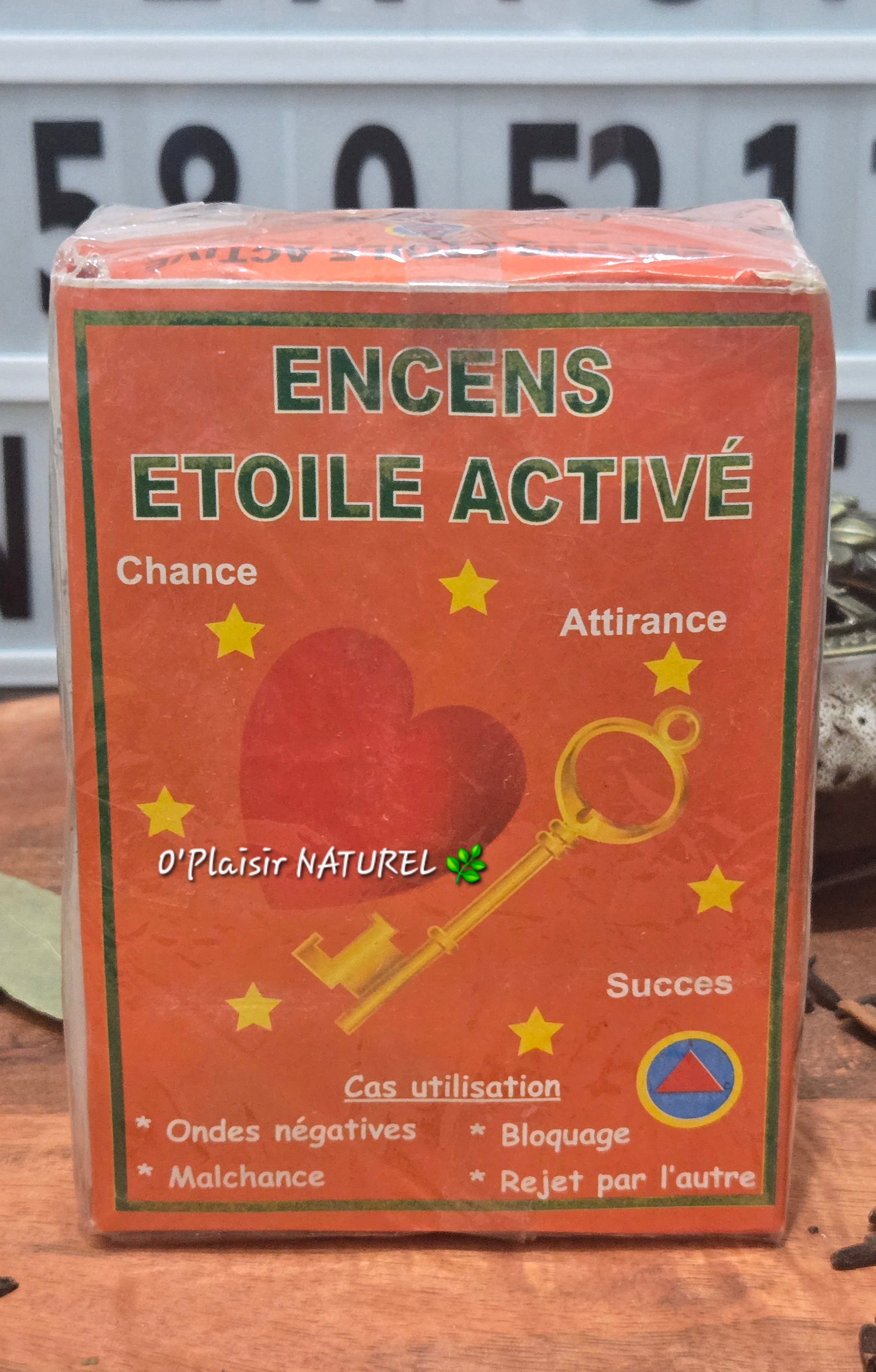 ✨ Encens Étoile Activé
Chance • Attirance • Succès