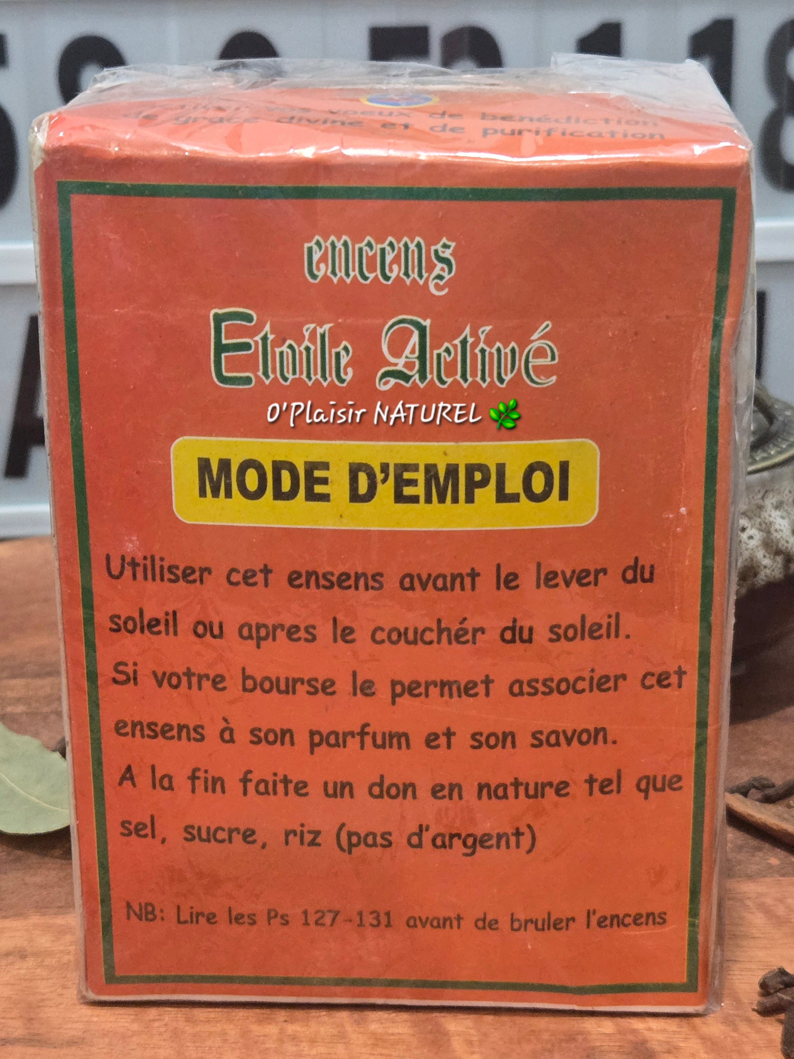 ✨ Encens Étoile Activé
Chance • Attirance • Succès