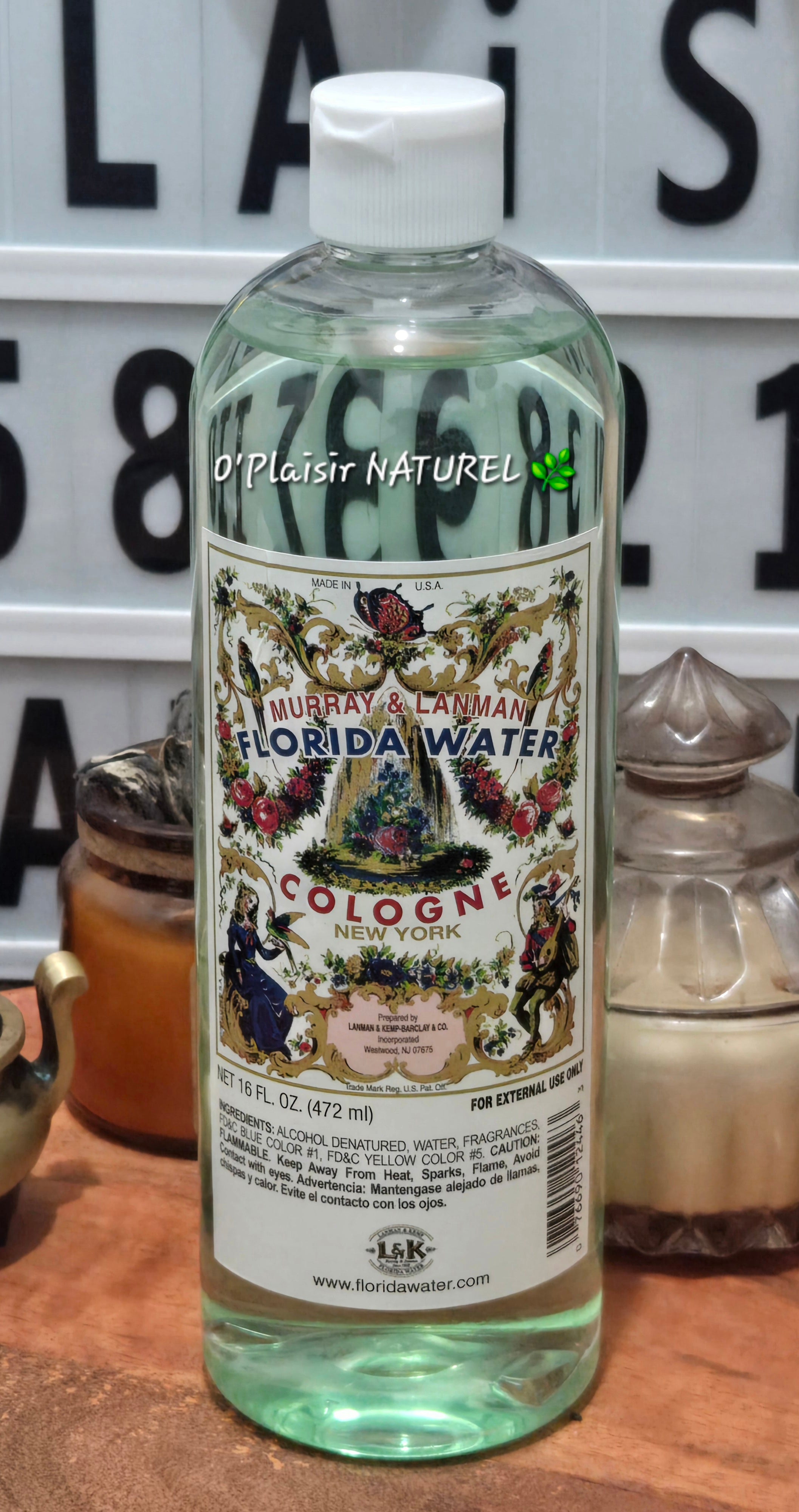 🌿 Florida Water – Eau de Cologne Murray & Lanman (472 ml)