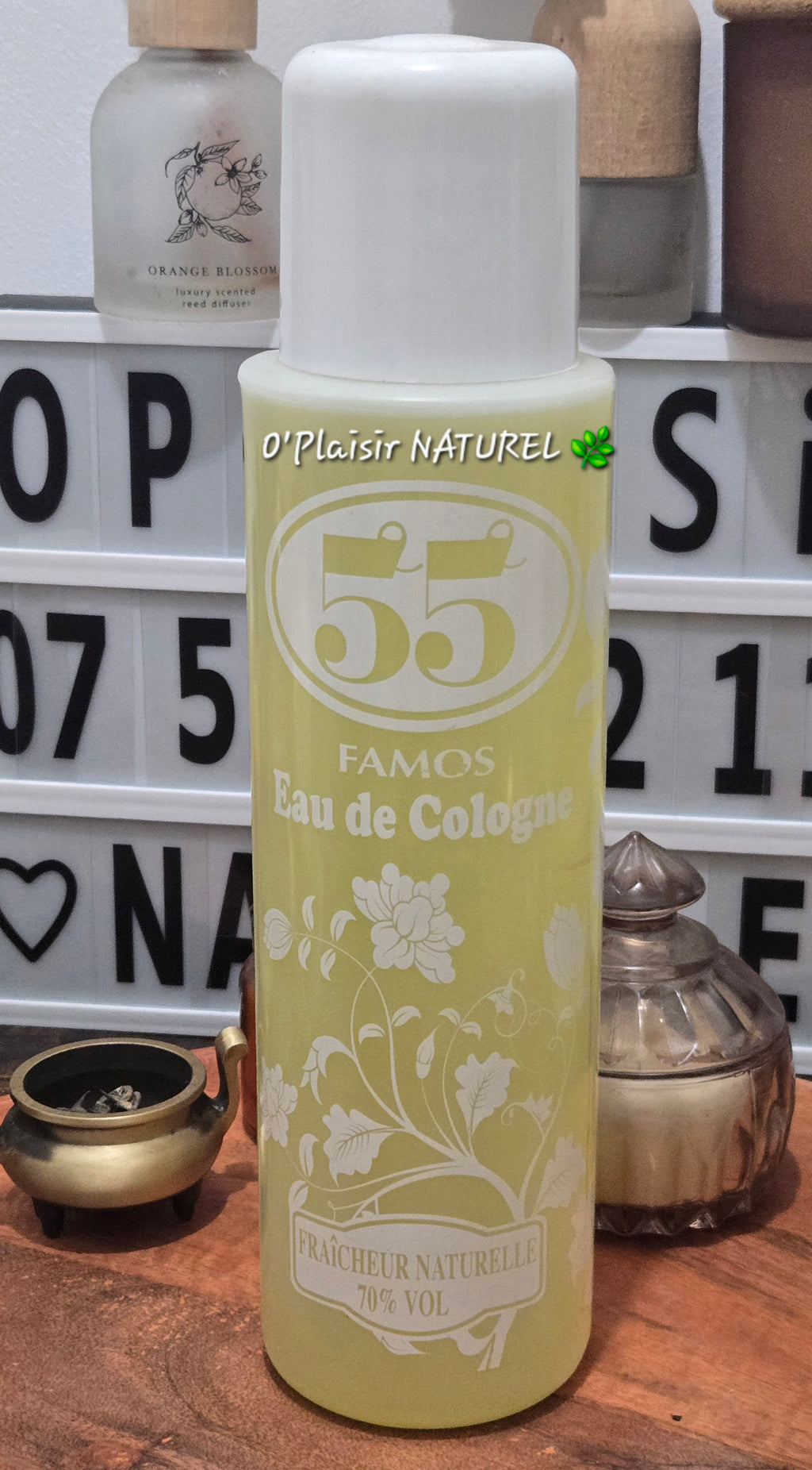 🌿 Eau de Cologne 55 Famos – Fraîcheur Naturelle