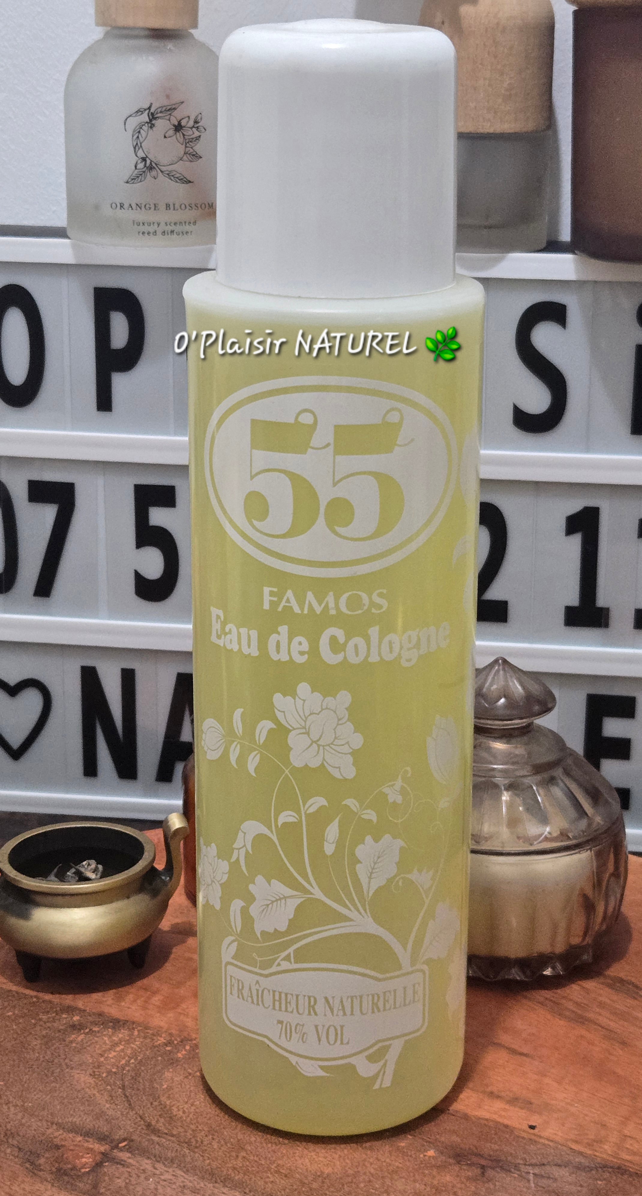 🌿 Eau de Cologne 55 Famos – Fraîcheur Naturelle