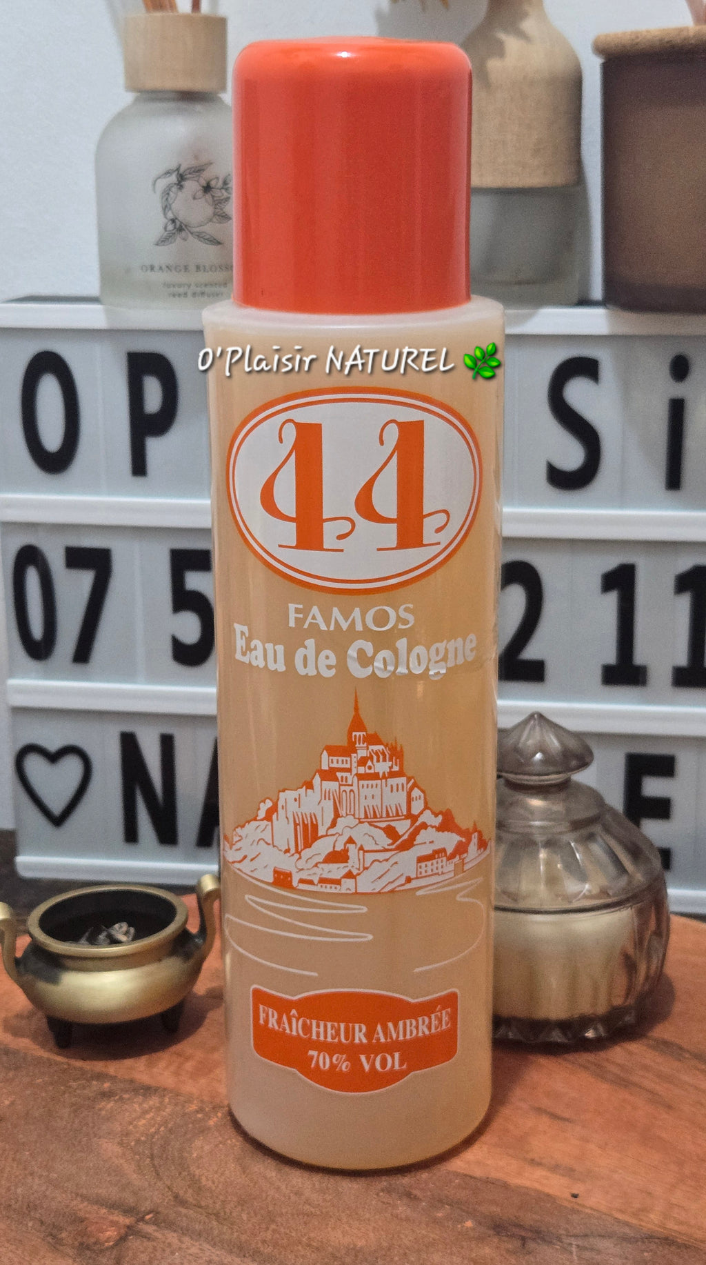 🧡 Eau de Cologne 44 Famos – Fraîcheur Ambrée