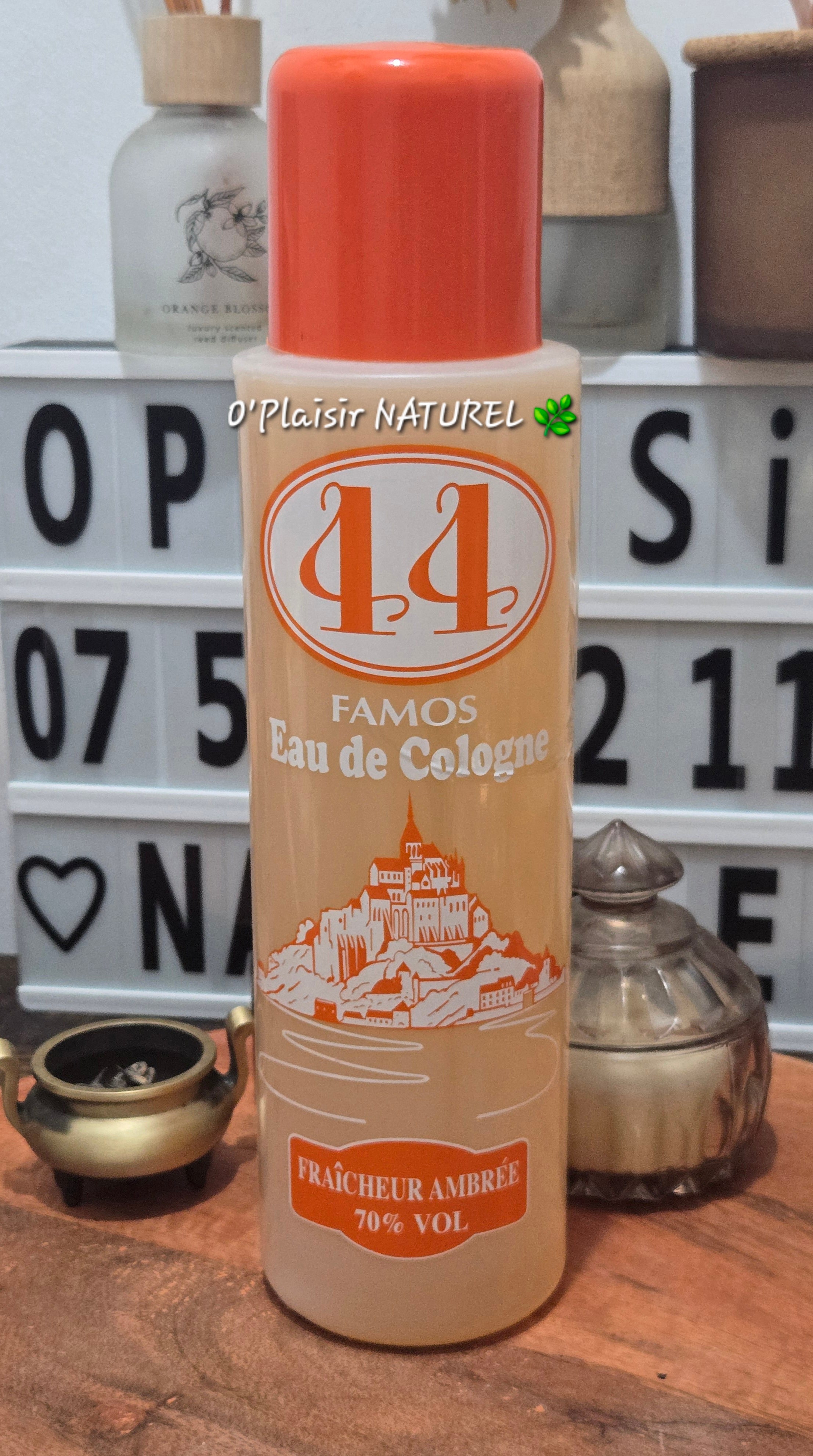 🧡 Eau de Cologne 44 Famos – Fraîcheur Ambrée