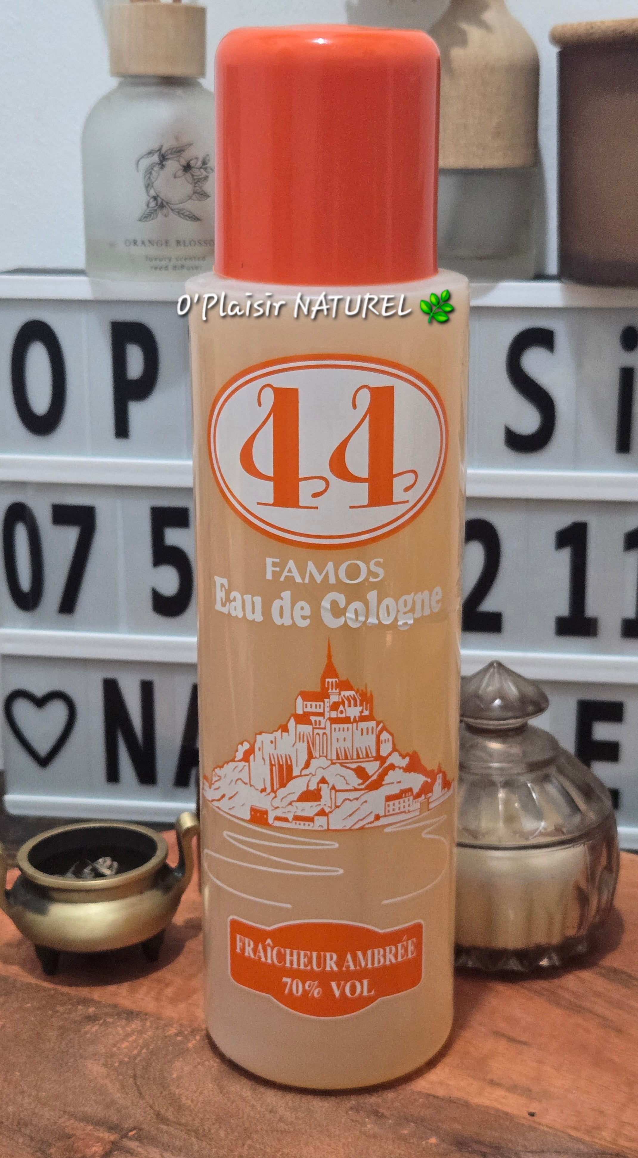 🧡 Eau de Cologne 44 Famos – Fraîcheur Ambrée