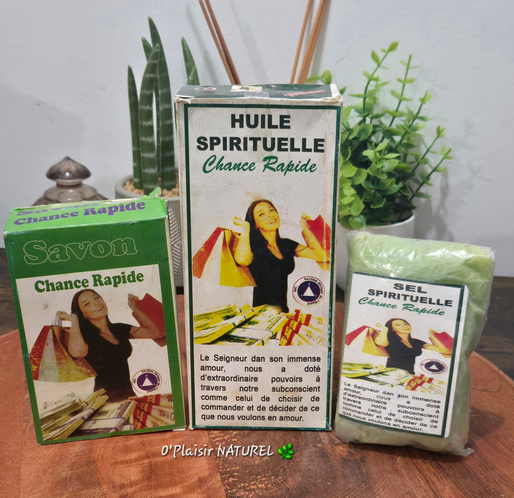 Gamme Chance Rapide – Savon, Huile & Sel Spirituel 🍀