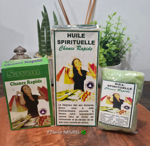 Gamme Chance Rapide – Savon, Huile & Sel Spirituel 🍀