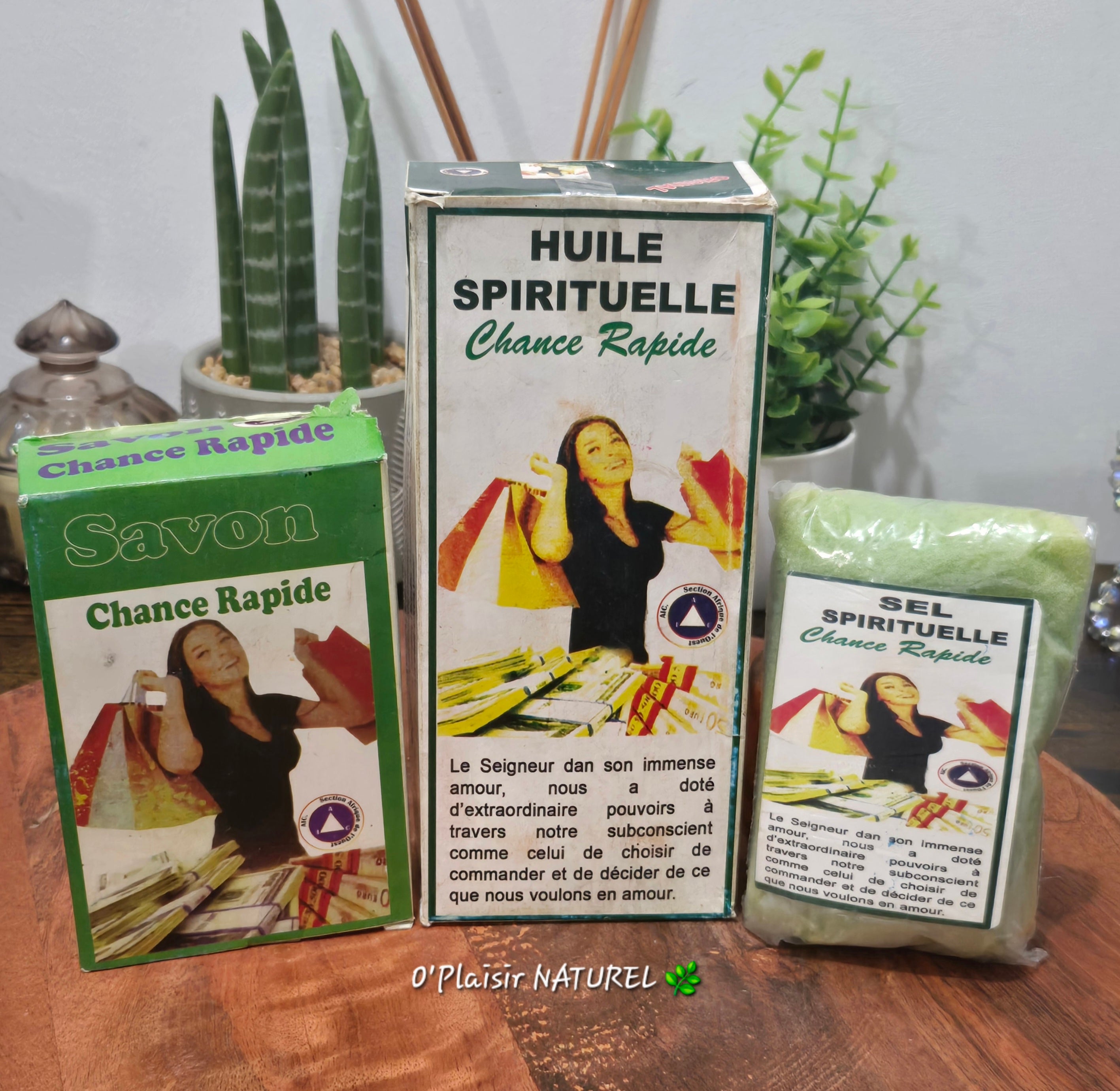 Gamme Chance Rapide – Savon, Huile & Sel Spirituel 🍀