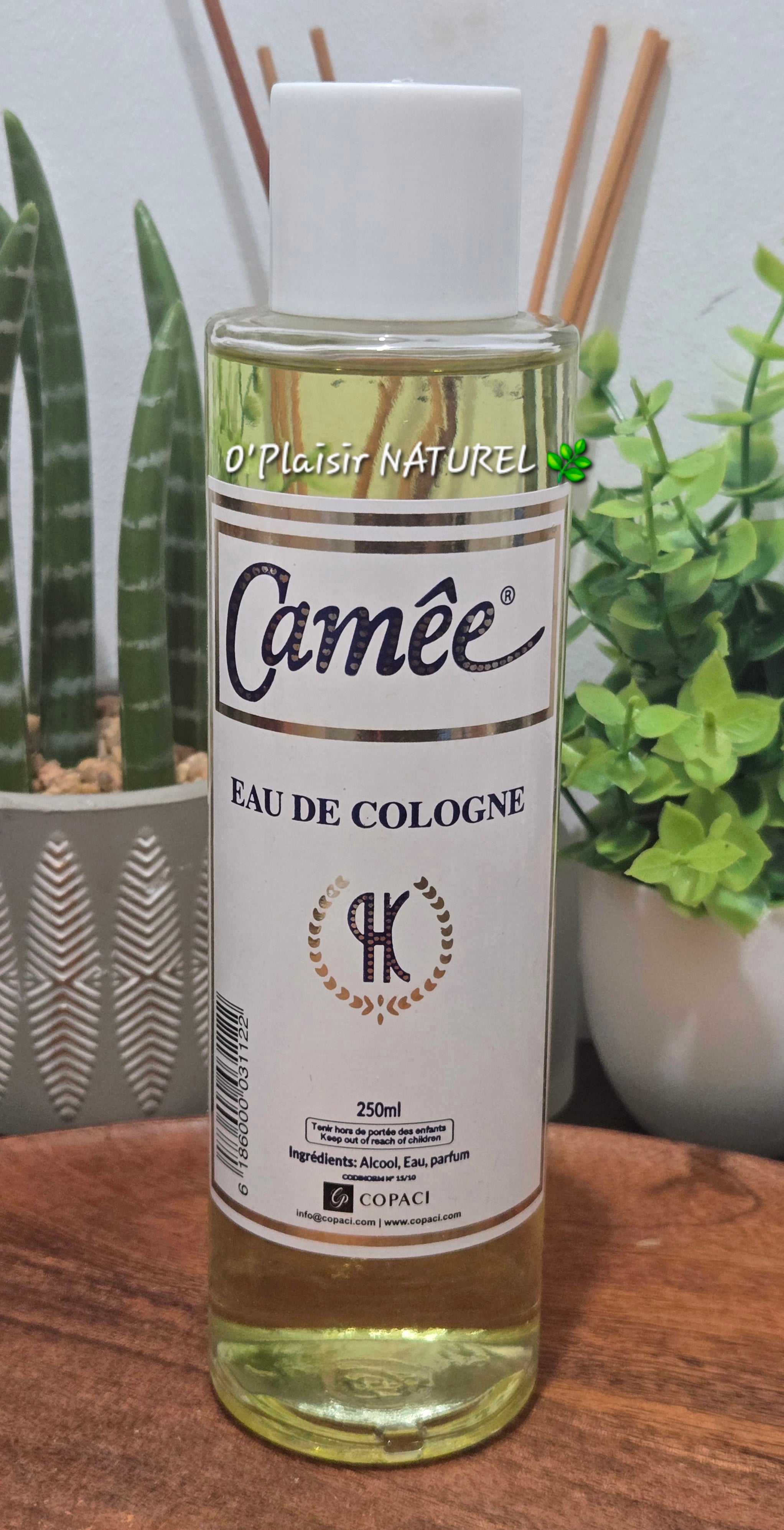 Eau de Cologne Camée Copaci 250 ml – Parfum Frais et Élégant