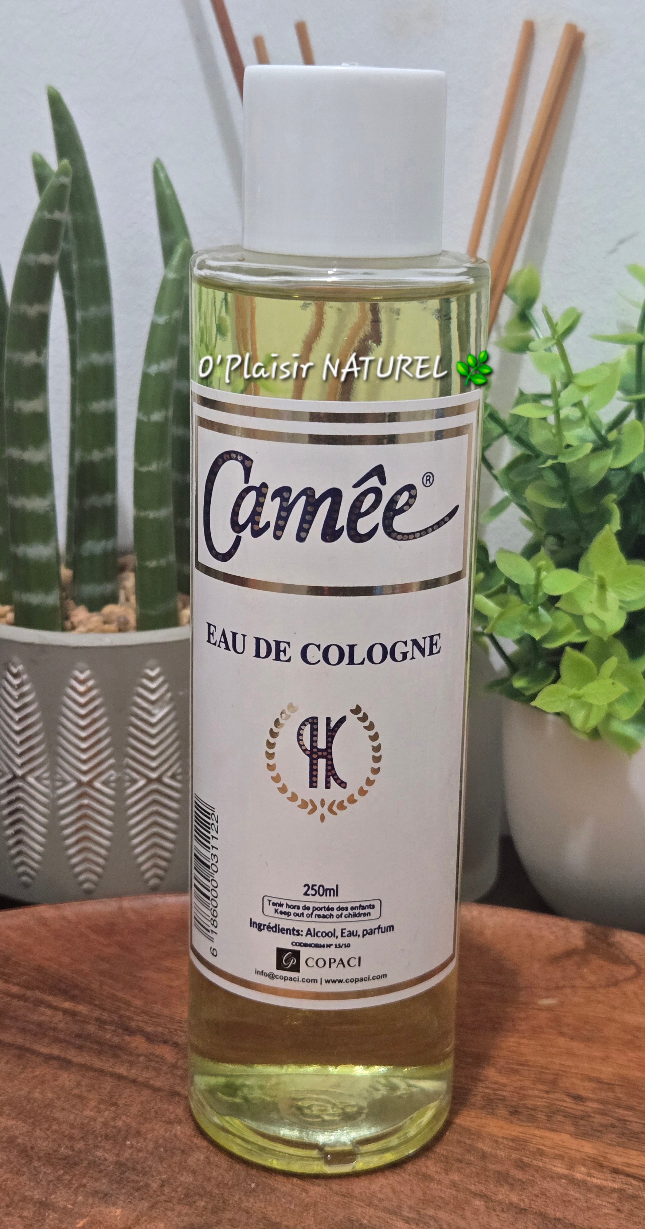 Eau de Cologne Camée Copaci 250 ml – Parfum Frais et Élégant