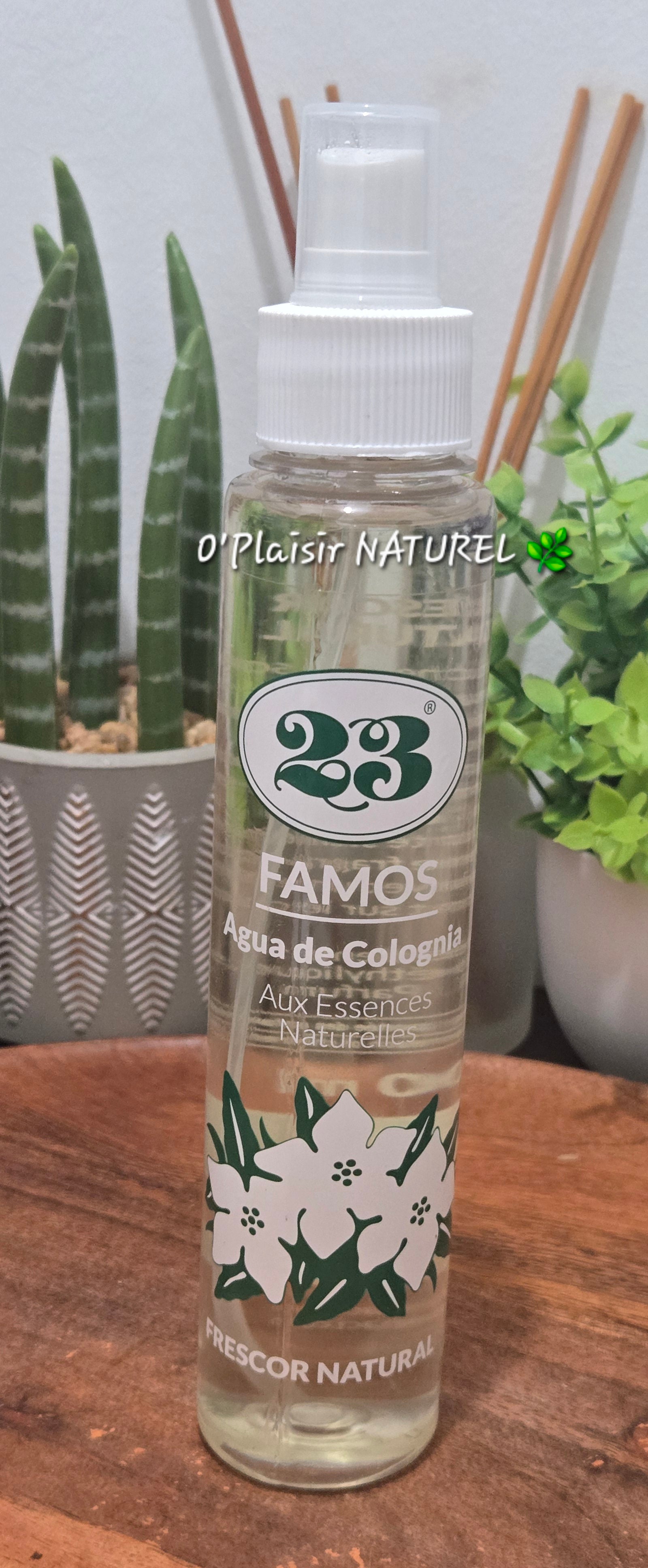 23 Famos Frescor Natural – Eau de Cologne Spray 250 ml | Fraîcheur Quotidienne