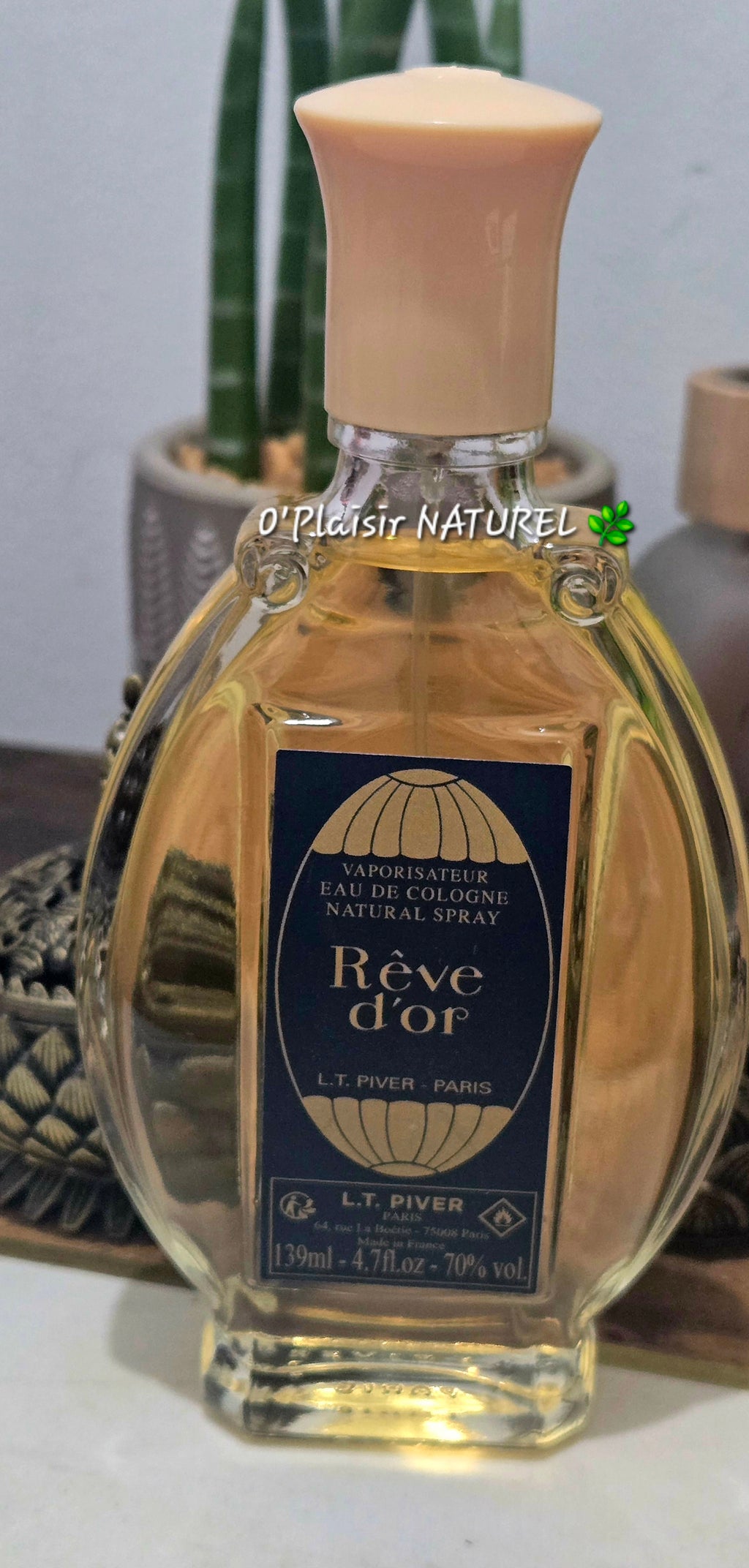 Eau de Cologne Rêve d'Or Vaporisateur LT Piver Paris 139 ml