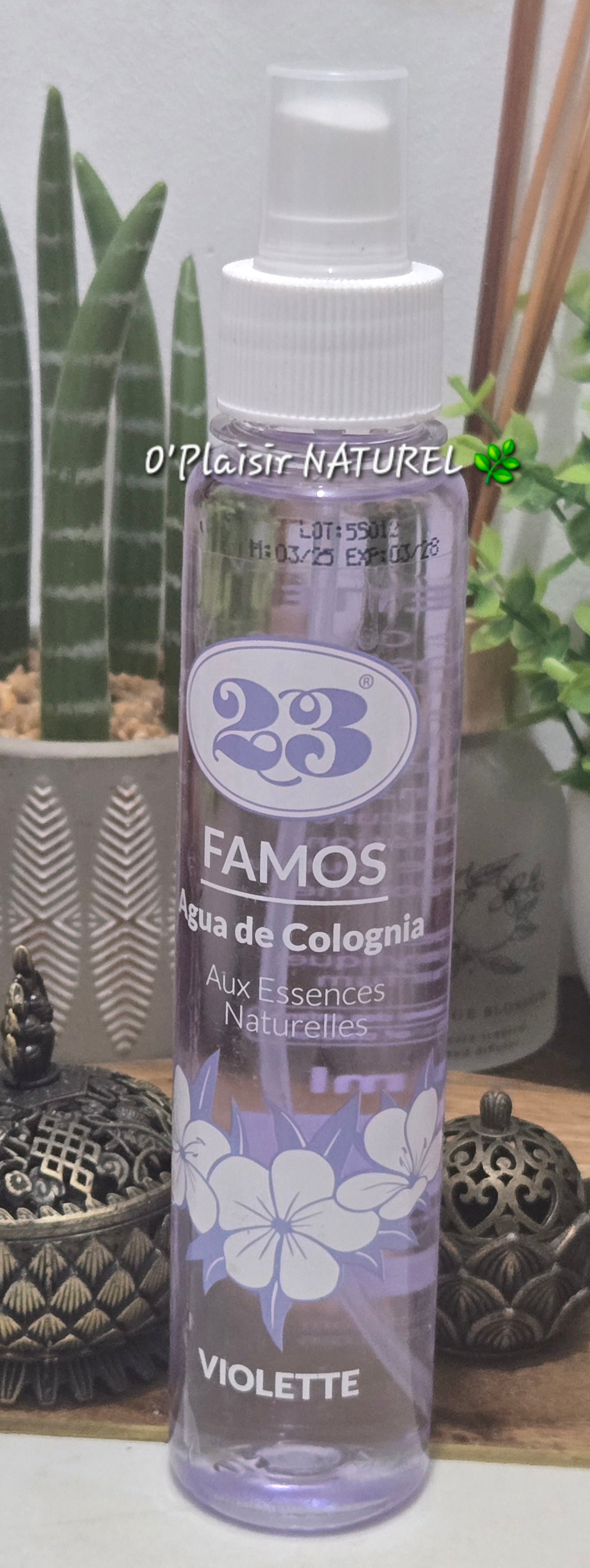 Eau de Cologne 23 Famos Violette – Spray Parfumé 250 ml