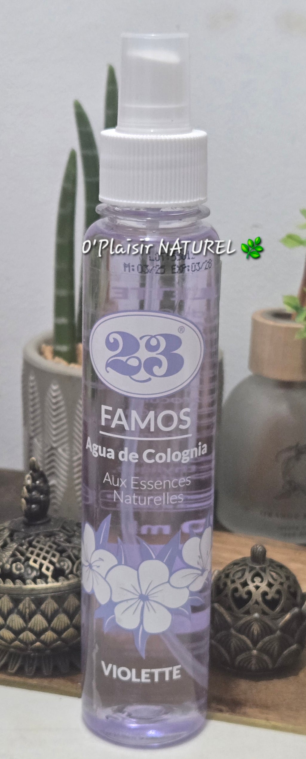 Eau de Cologne 23 Famos Violette – Spray Parfumé 250 ml