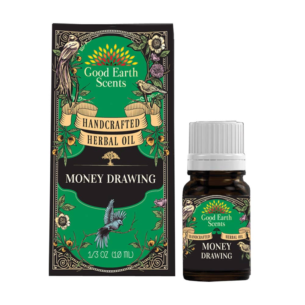 Huile essentielle aux herbes Money Drawing (10 ml)