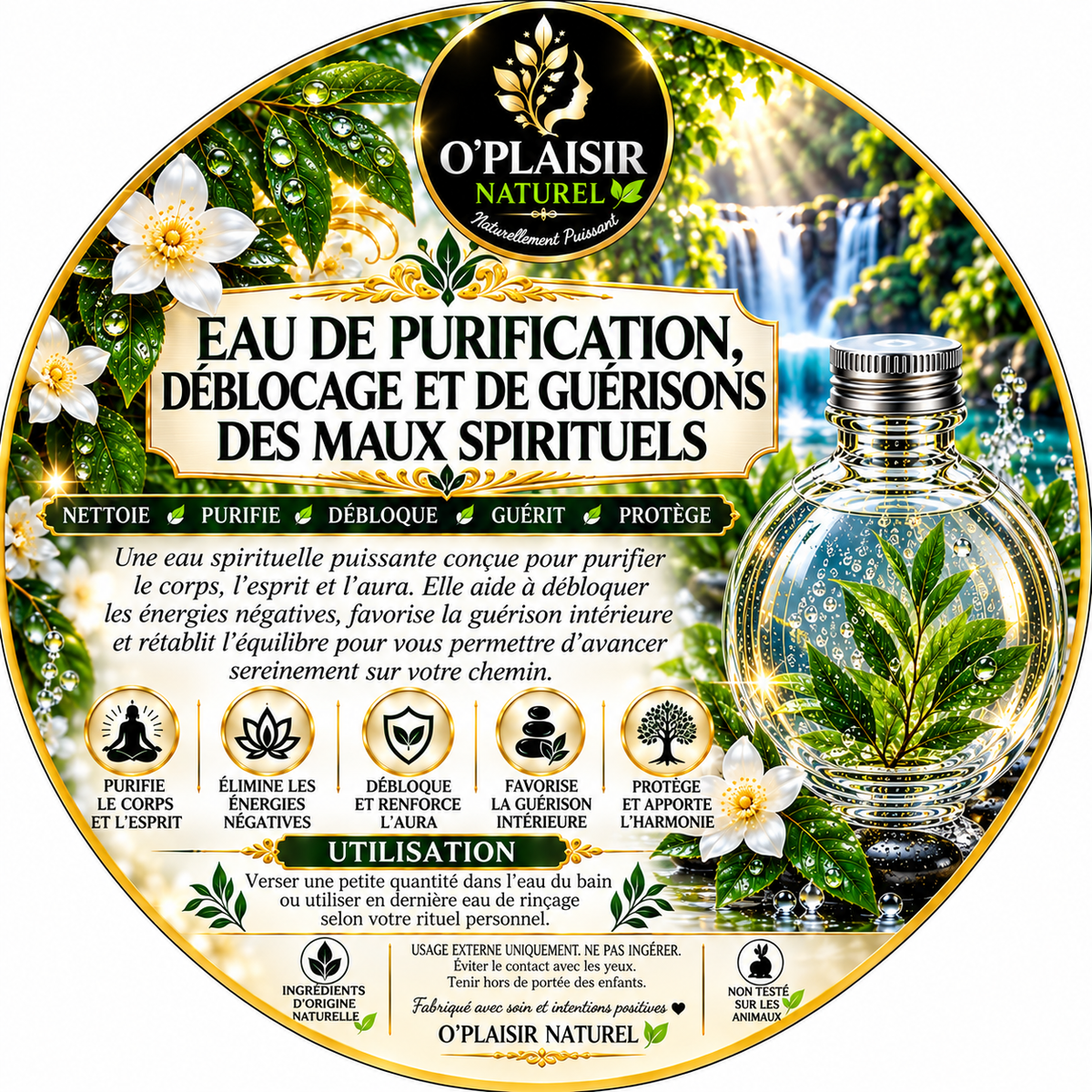 🌿 EAU DE PURIFICATION, DÉBLOCAGE & GUÉRISON DES MAUX SPIRITUELS 🌿