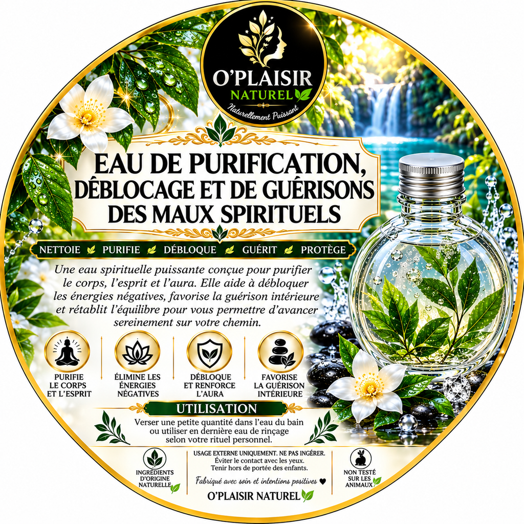 🌿 EAU DE PURIFICATION, DÉBLOCAGE & GUÉRISON DES MAUX SPIRITUELS 🌿