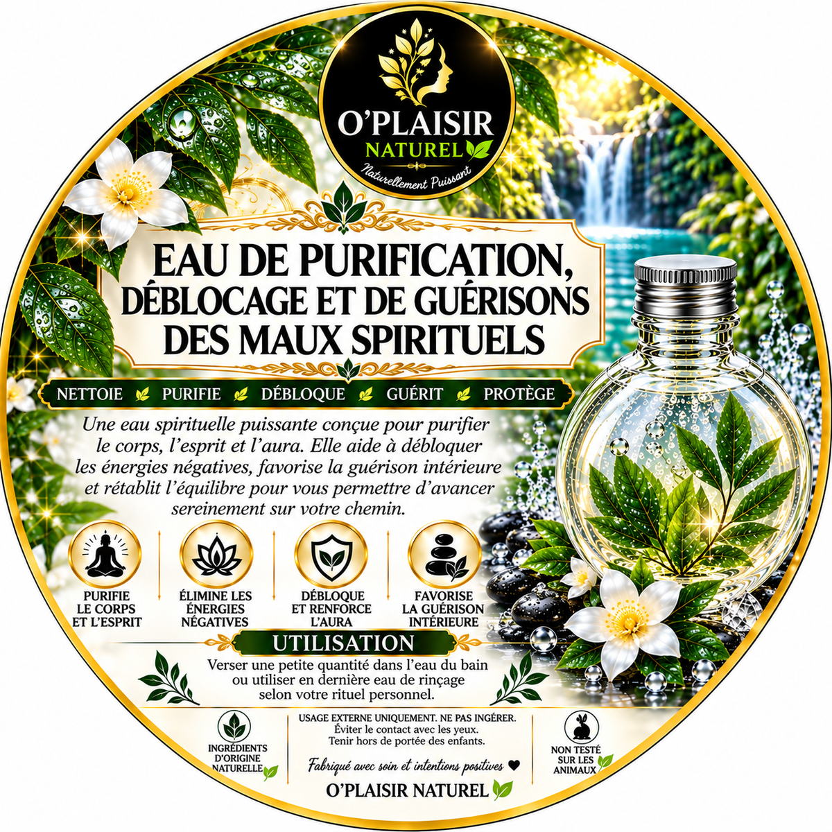 🌿 EAU DE PURIFICATION, DÉBLOCAGE & GUÉRISON DES MAUX SPIRITUELS 🌿