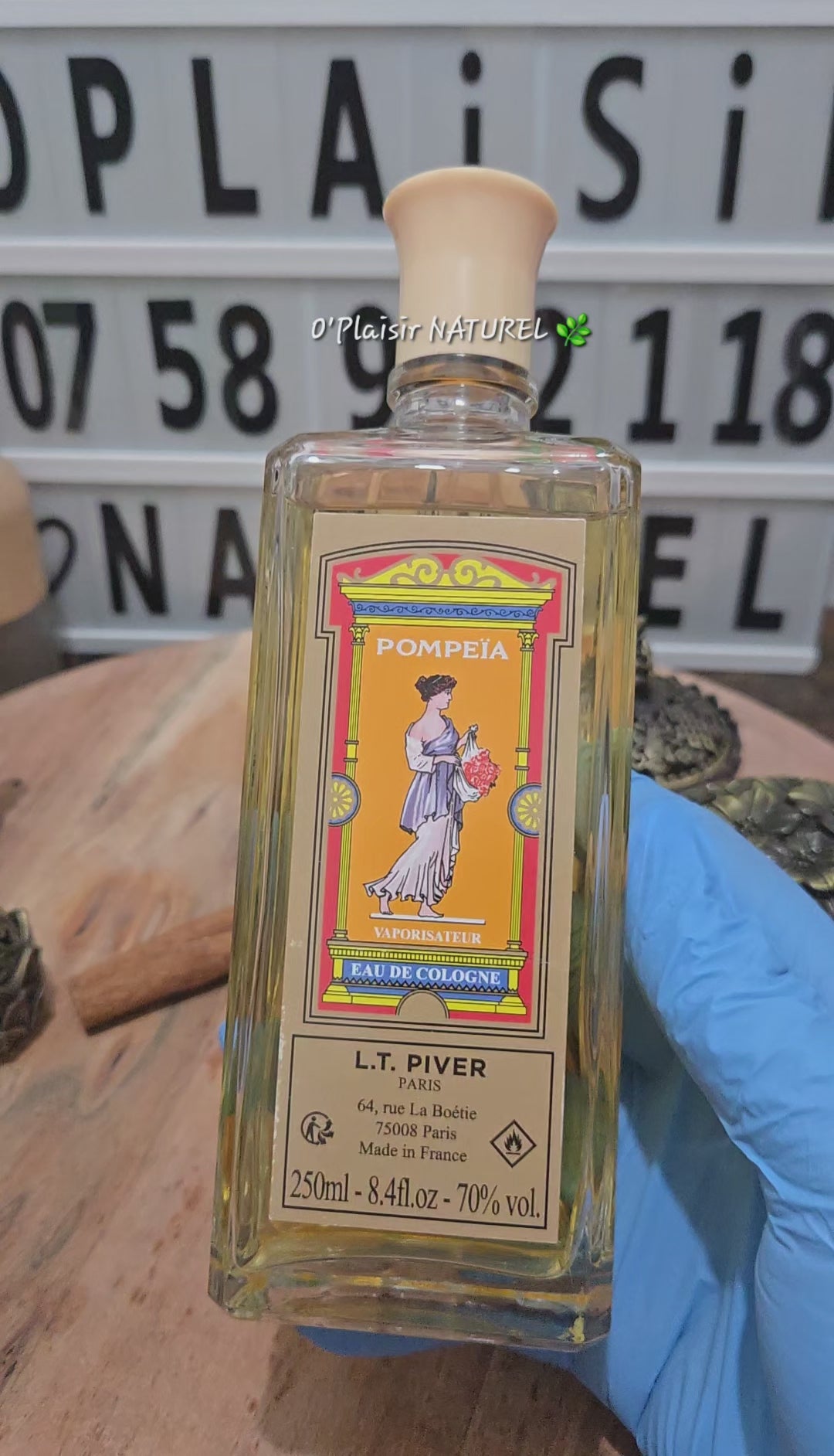 🌹✨ Eau de Cologne Pompéïa – Vaporisateur 250 ml