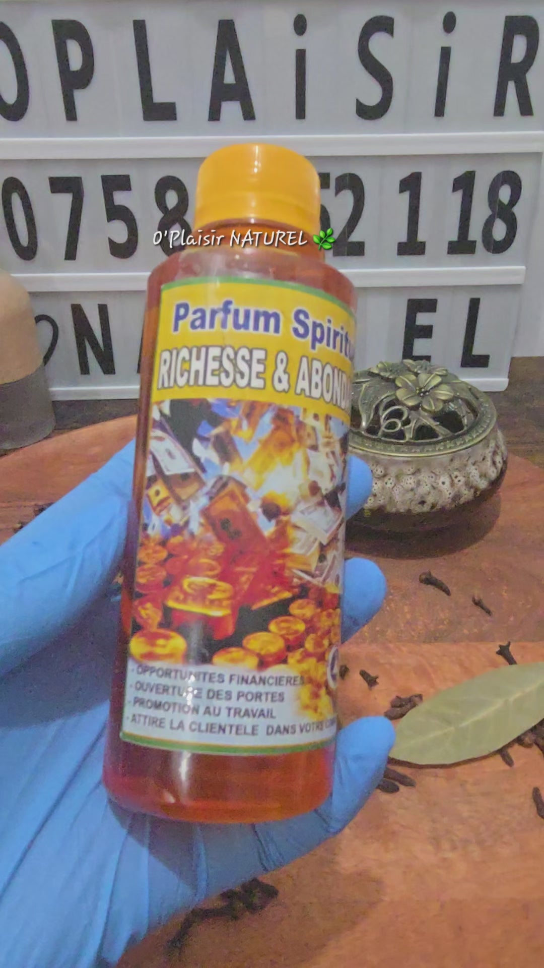 💰 Parfum Spirituel Richesse & Abondance
Argent • Prospérité • Ouverture des chemins