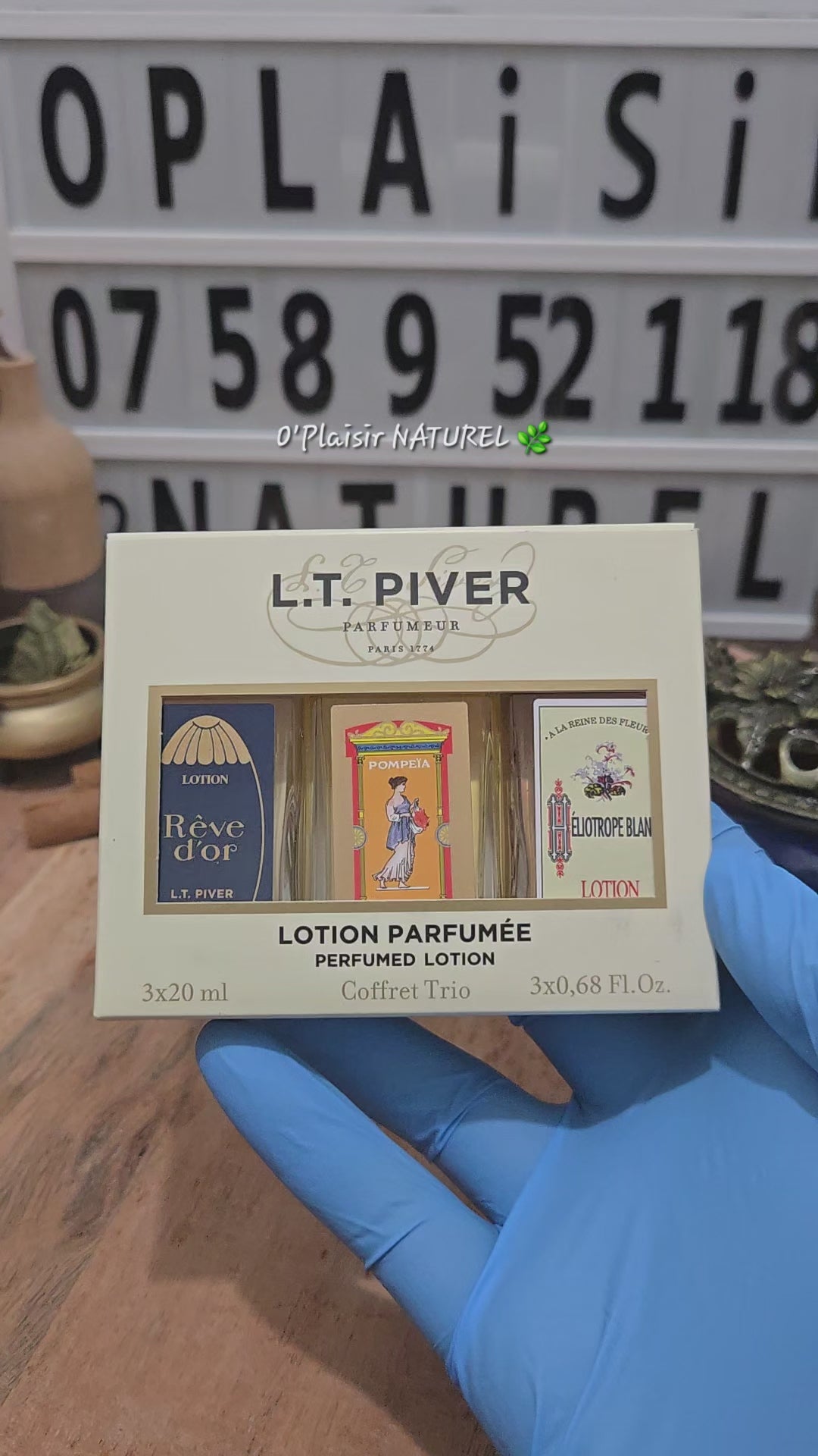 ✨ Coffret Parfumé Spirituel LT PIVER    Rêve d’Or • Pompeia • Héliotrope Blanc