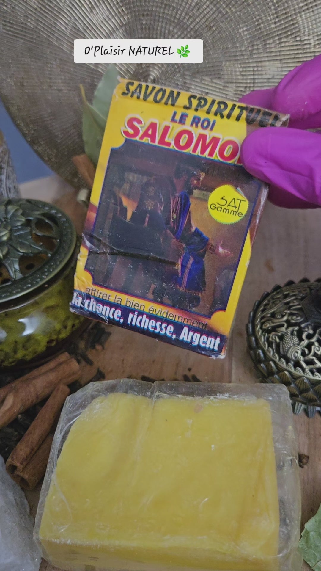 🔮 Savon Spirituel Le Roi Salomon – Chance, Richesse et Argent