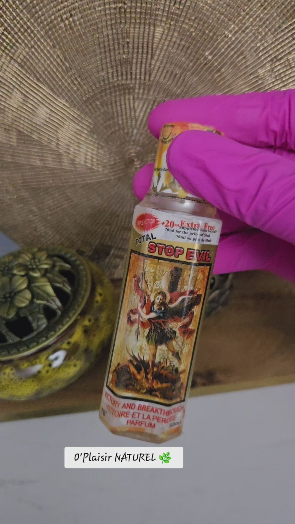 Parfum TOTAL STOP EVIL – Protection, Victoire et Percée 
Repoussez les ténèbres et ouvrez les chemins de la réussite