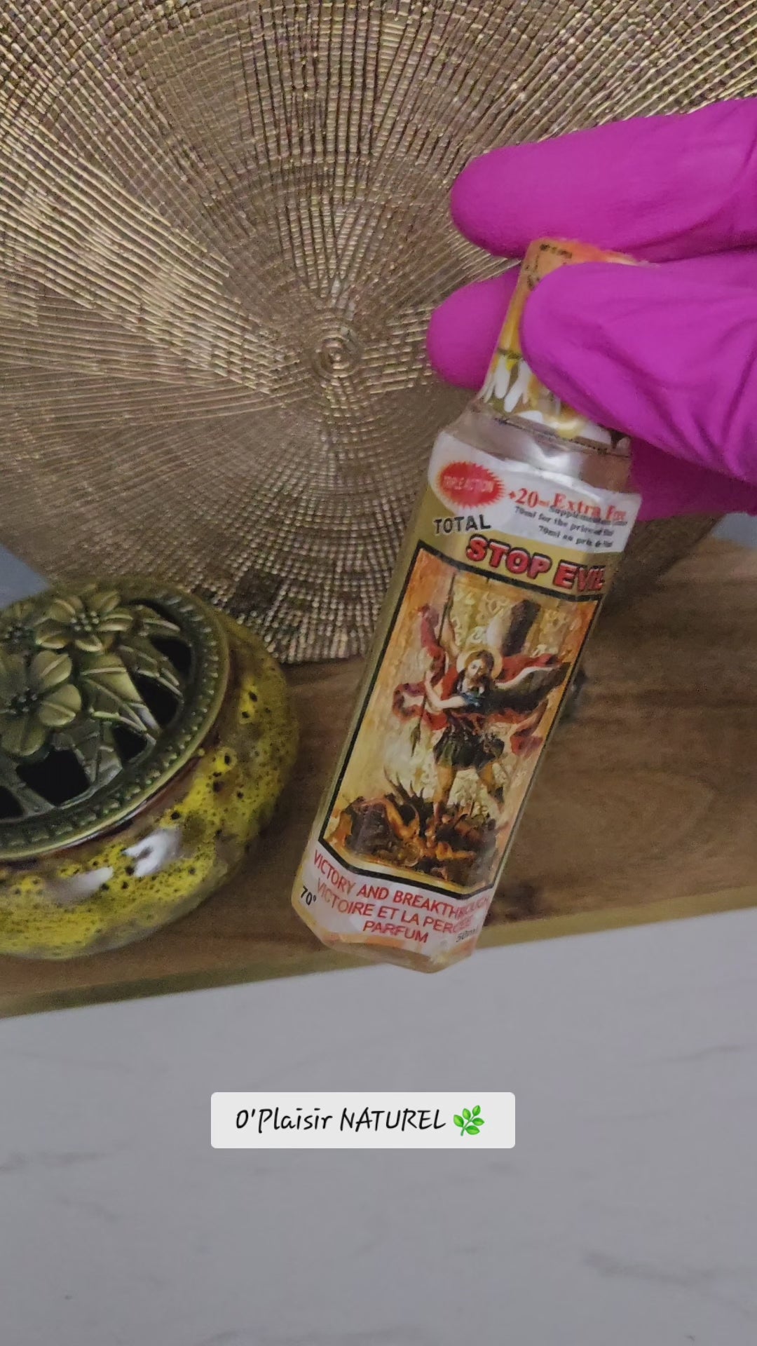 Parfum TOTAL STOP EVIL – Protection, Victoire et Percée 
Repoussez les ténèbres et ouvrez les chemins de la réussite