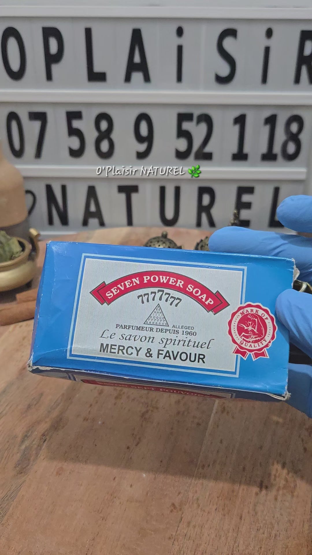 ✨ Savon Sept Pouvoirs 777 – Mercy & Favour