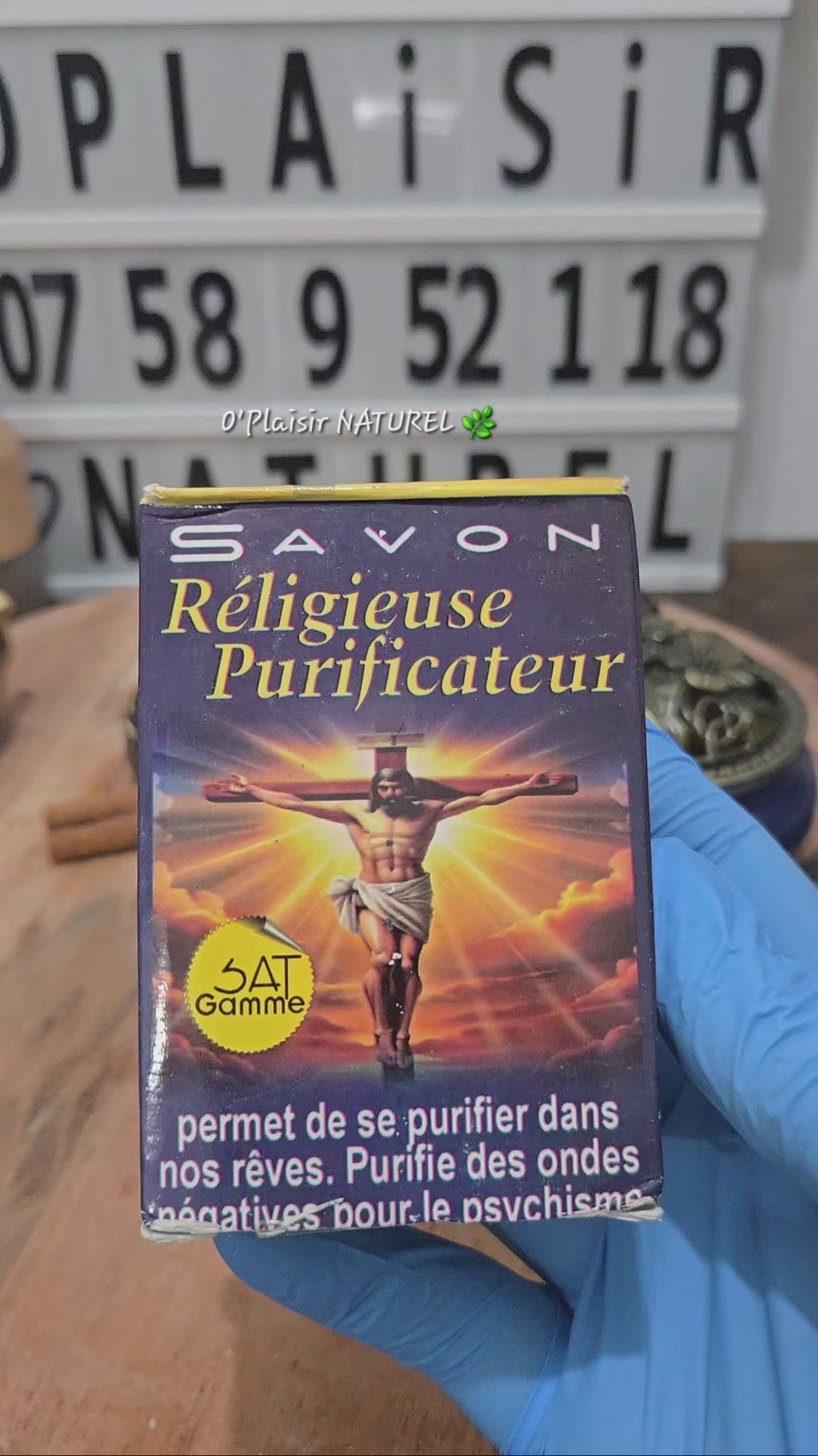 ✝️✨ Savon Religieuse Purificateur – Nettoyage Spirituel & Protection