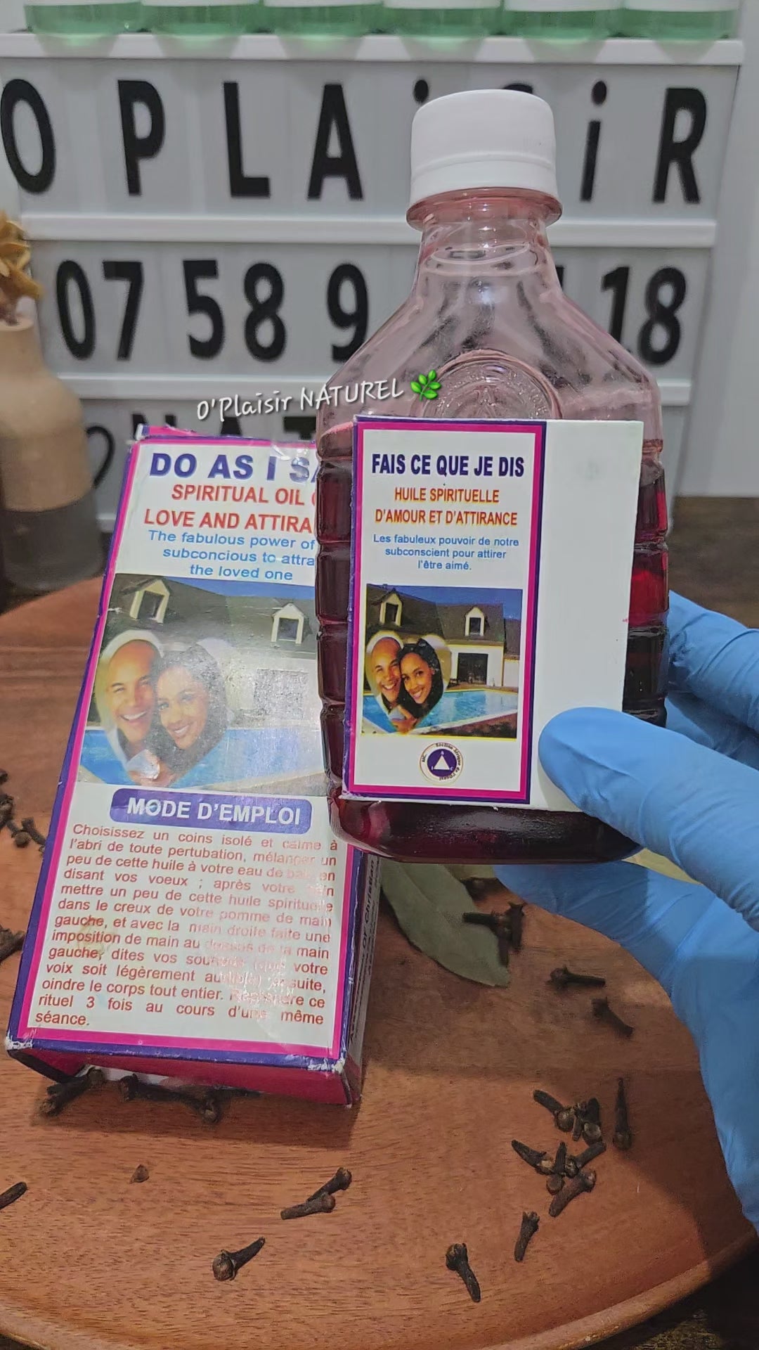 ✨ Huile Spirituelle Fais Ce Que Je Dis.                               Amour • Attirance • Influence