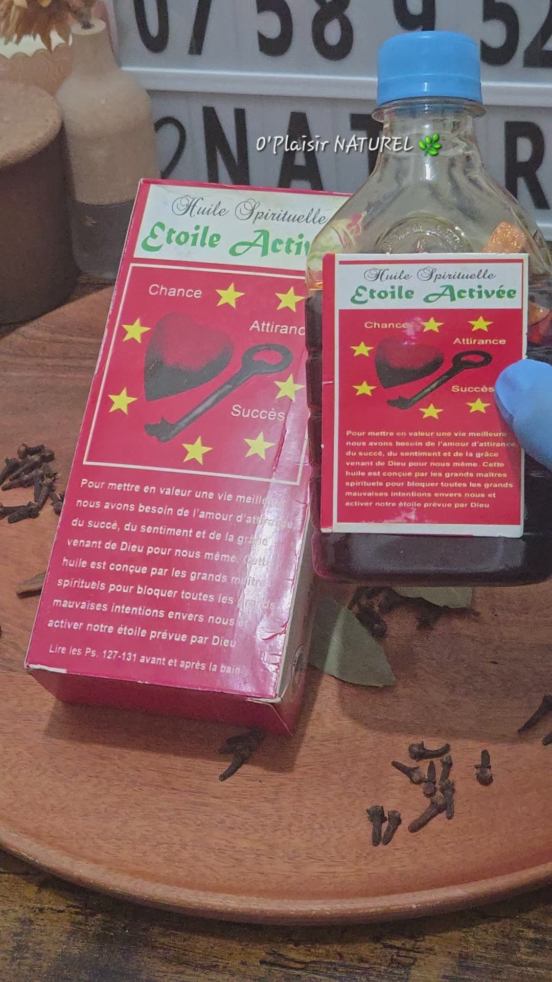✨ Huile Spirituelle Étoile Activée.                           Chance • Attirance • Succès