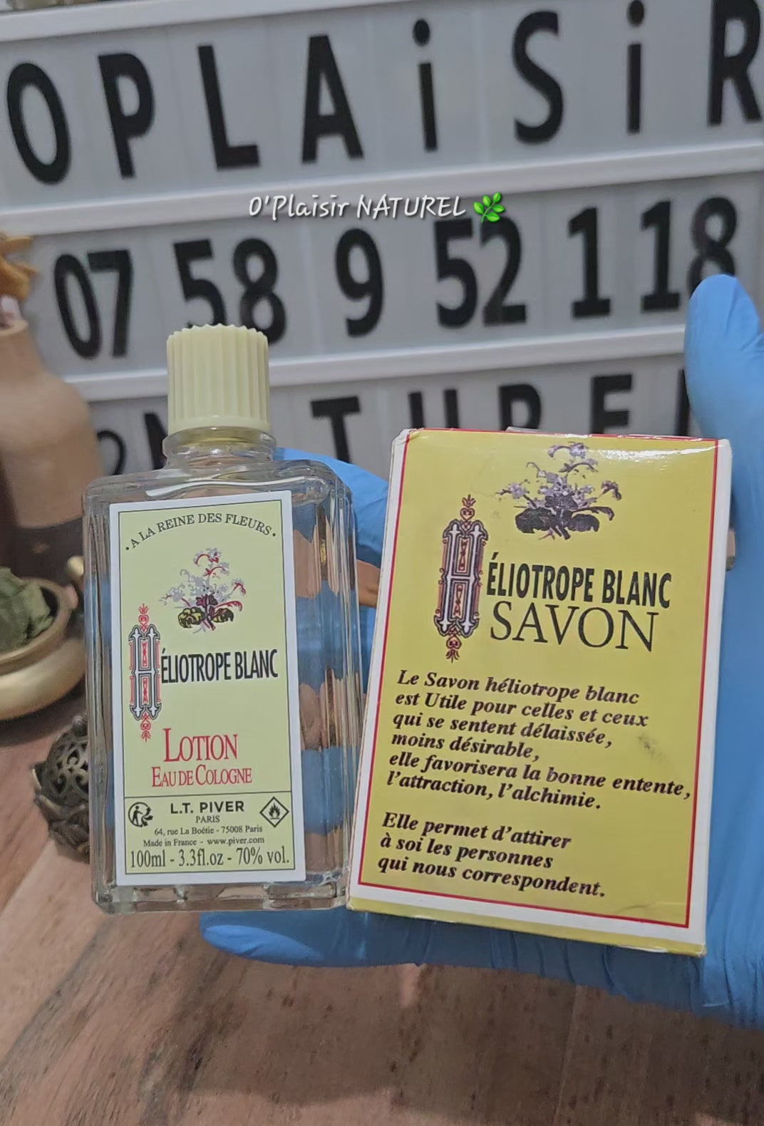 🌼✨ Kit Héliotrope Blanc – Savon & Eau de Cologne