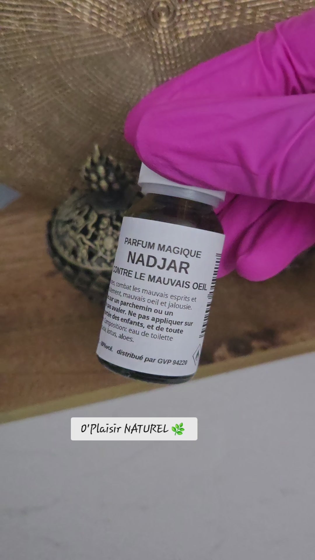 Parfum Magique NADJAR – Protection contre le Mauvais Œil et les Énergies Négatives