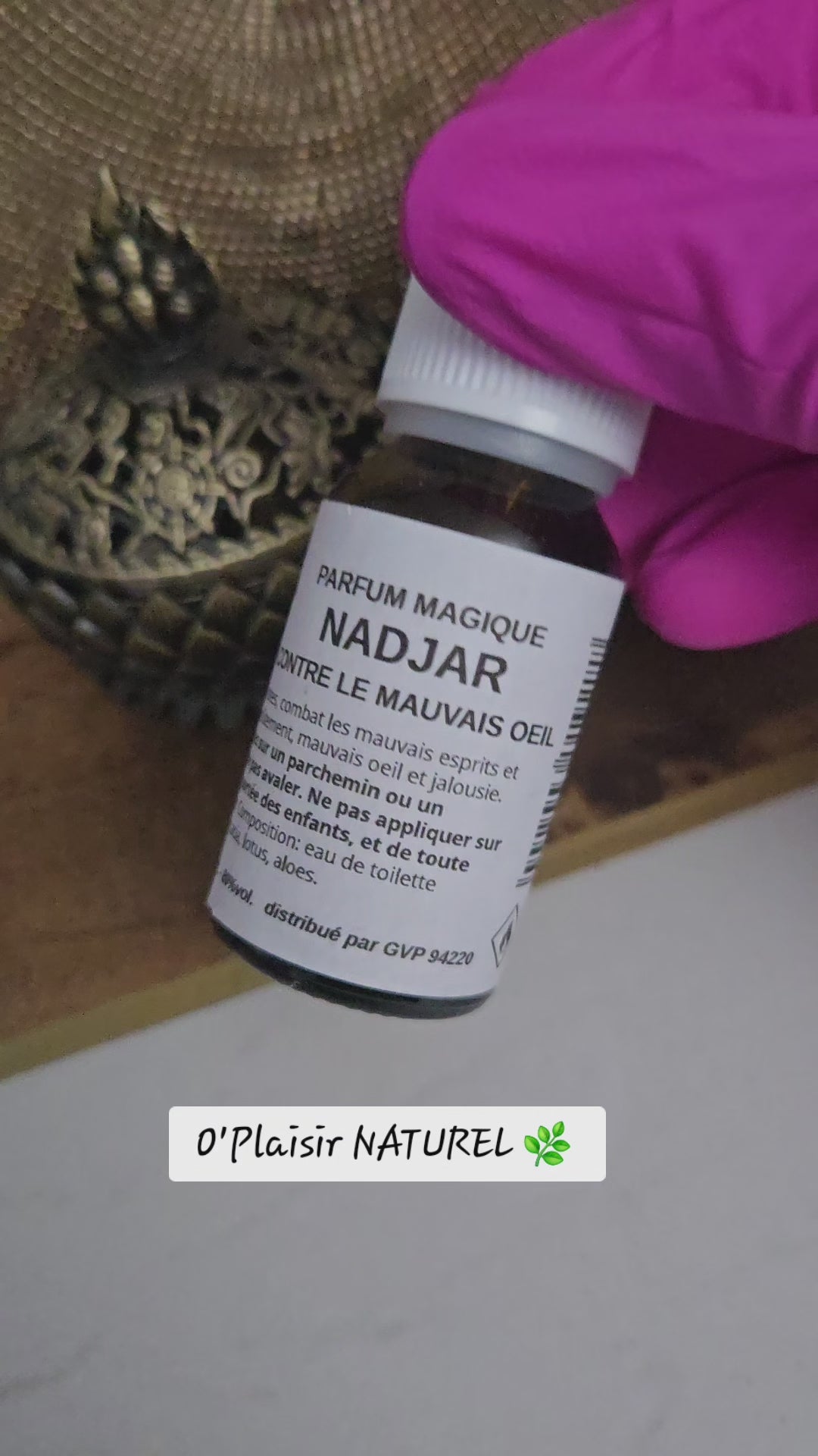 Parfum Magique NADJAR – Protection contre le Mauvais Œil et les Énergies Négatives