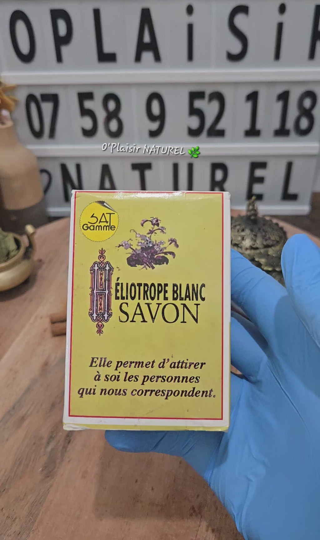 🤍✨ Savon Héliotrope Blanc – Attraction & Harmonie